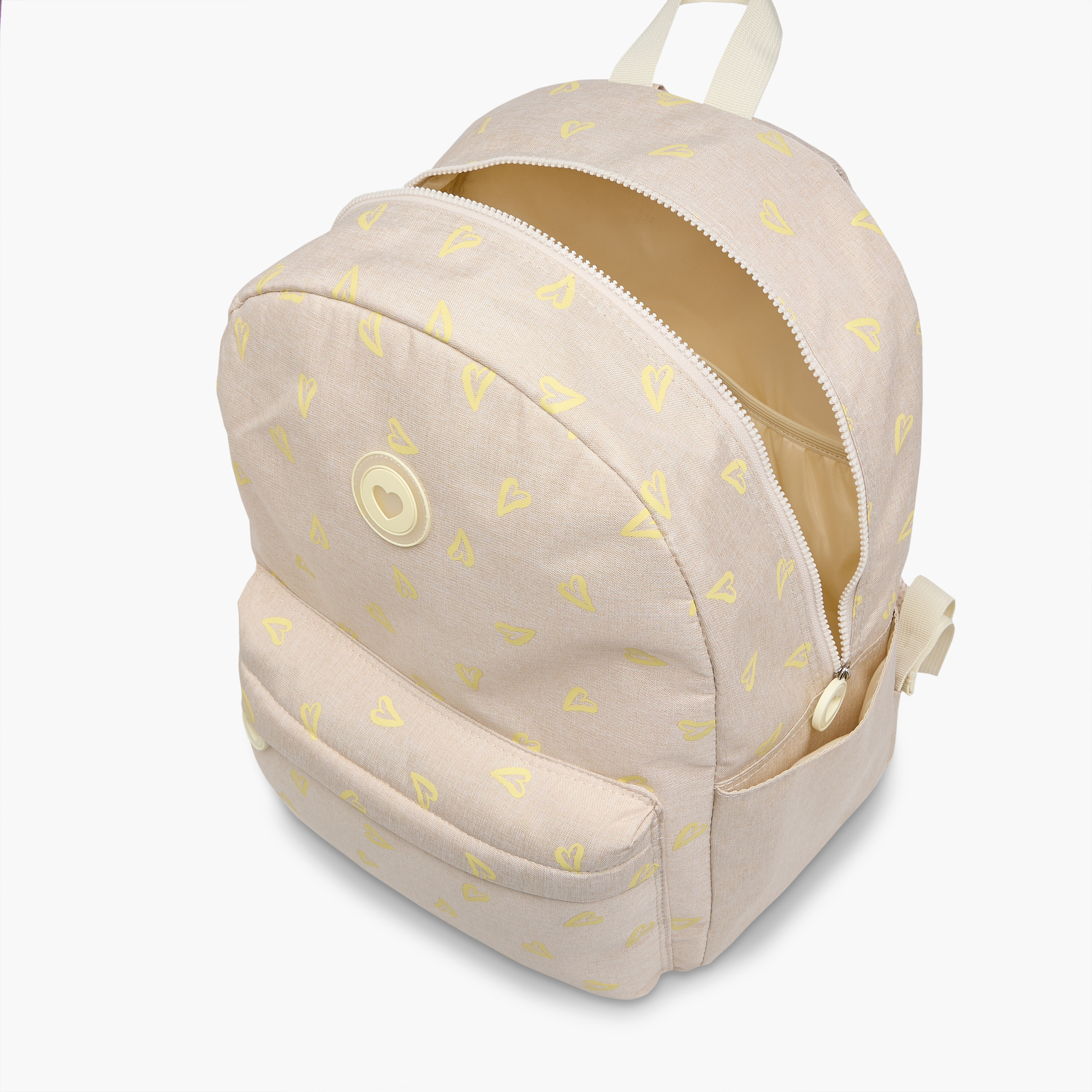 Juniors Heart Print Backpack with Adjustable Straps and Zip Closure - 17 inches-school-bagsandbackpacks-backpacks-image-9