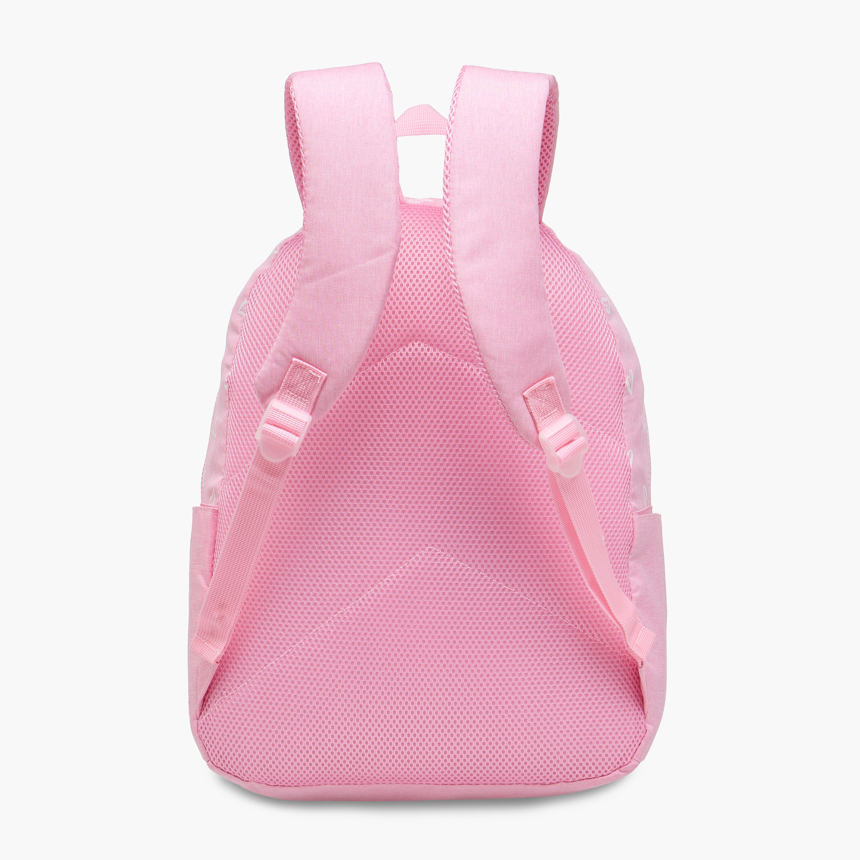 Juniors Heart Print Backpack with Adjustable Straps and Zip Closure - 17 inches-school-bagsandbackpacks-backpacks-image-5