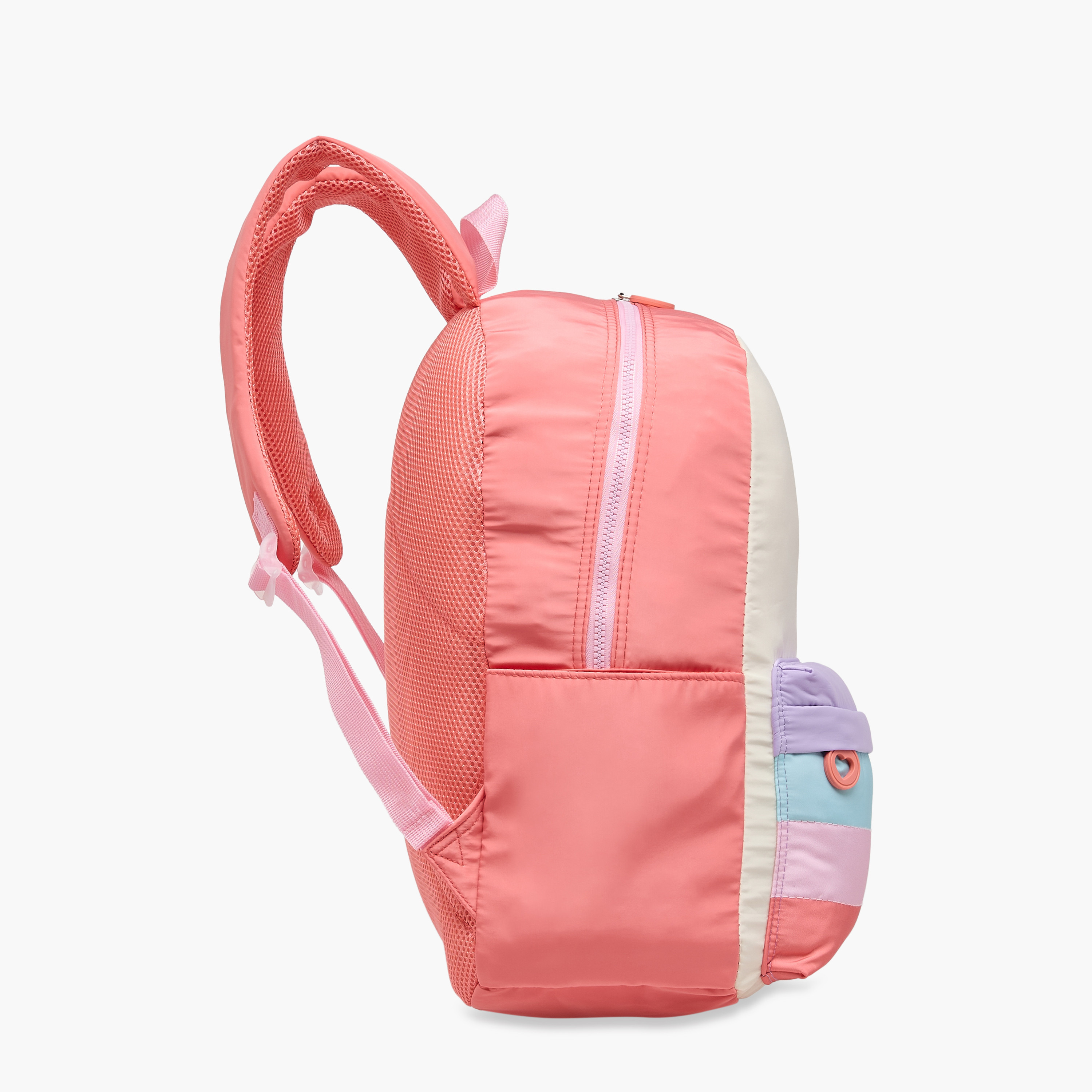 Juniors Panelled Backpack with Adjustable Straps and Zip Closure - 17 inches-school-bagsandbackpacks-backpacks-image-5