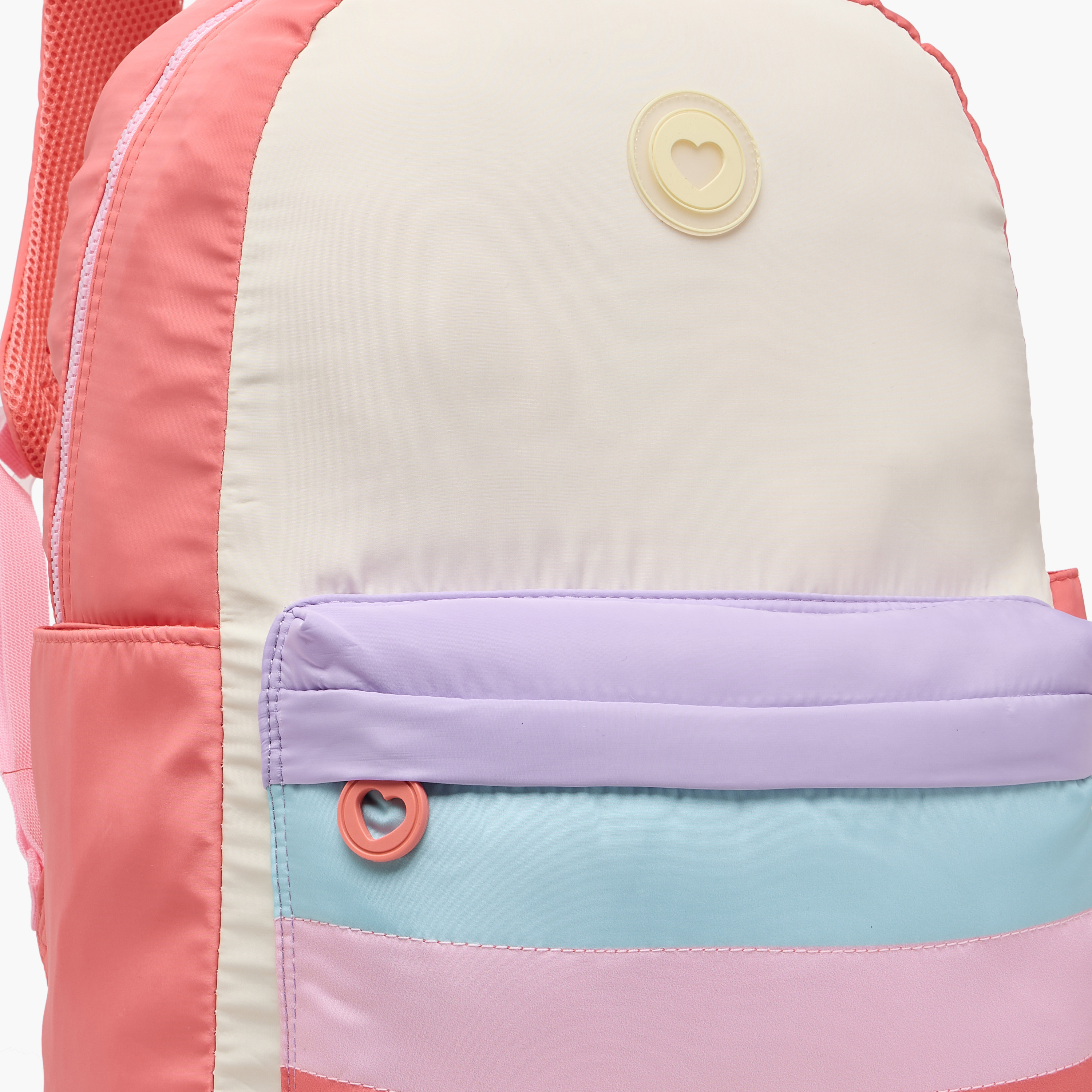 Juniors Panelled Backpack with Adjustable Straps and Zip Closure - 17 inches-school-bagsandbackpacks-backpacks-image-9