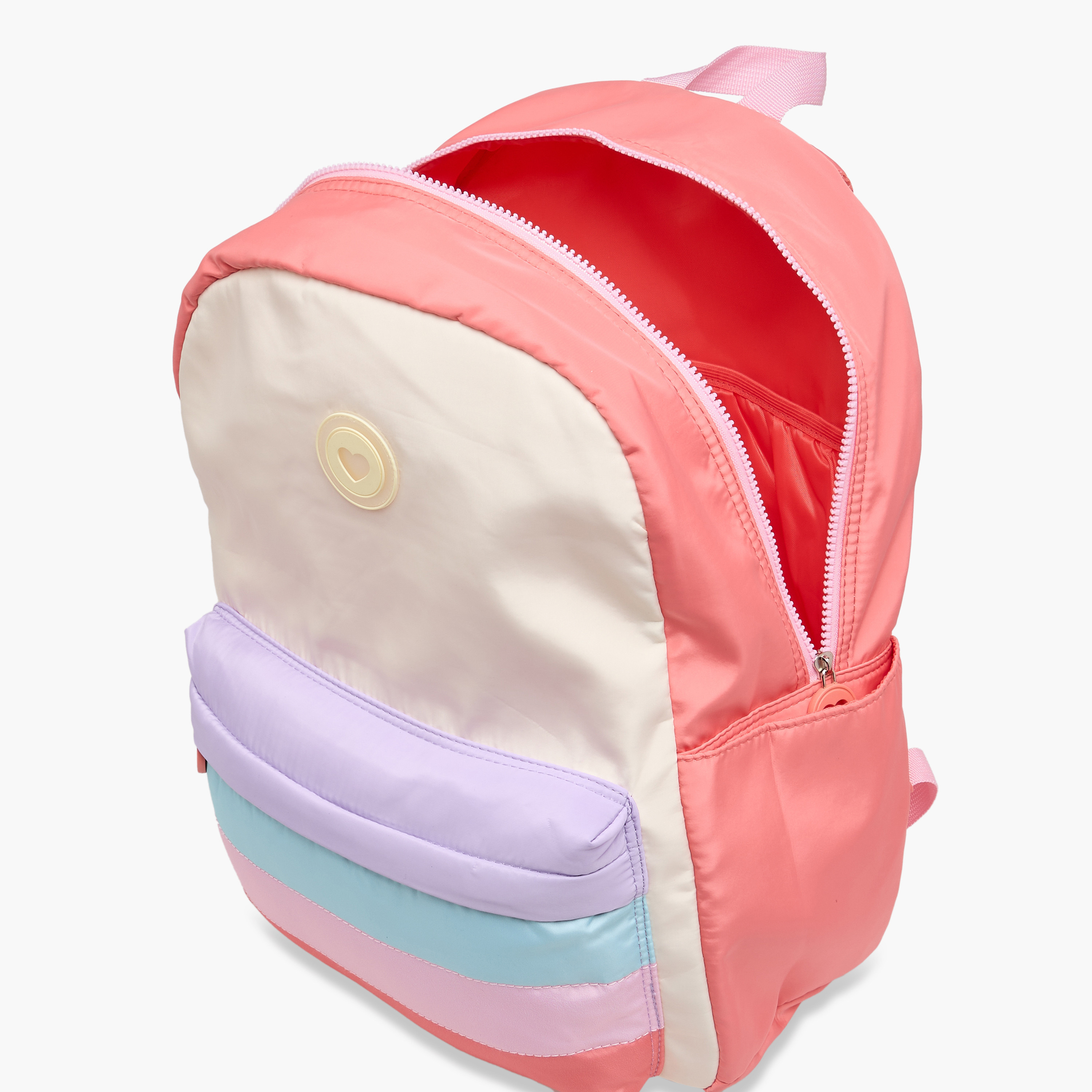 Juniors Panelled Backpack with Adjustable Straps and Zip Closure - 17 inches-school-bagsandbackpacks-backpacks-image-11