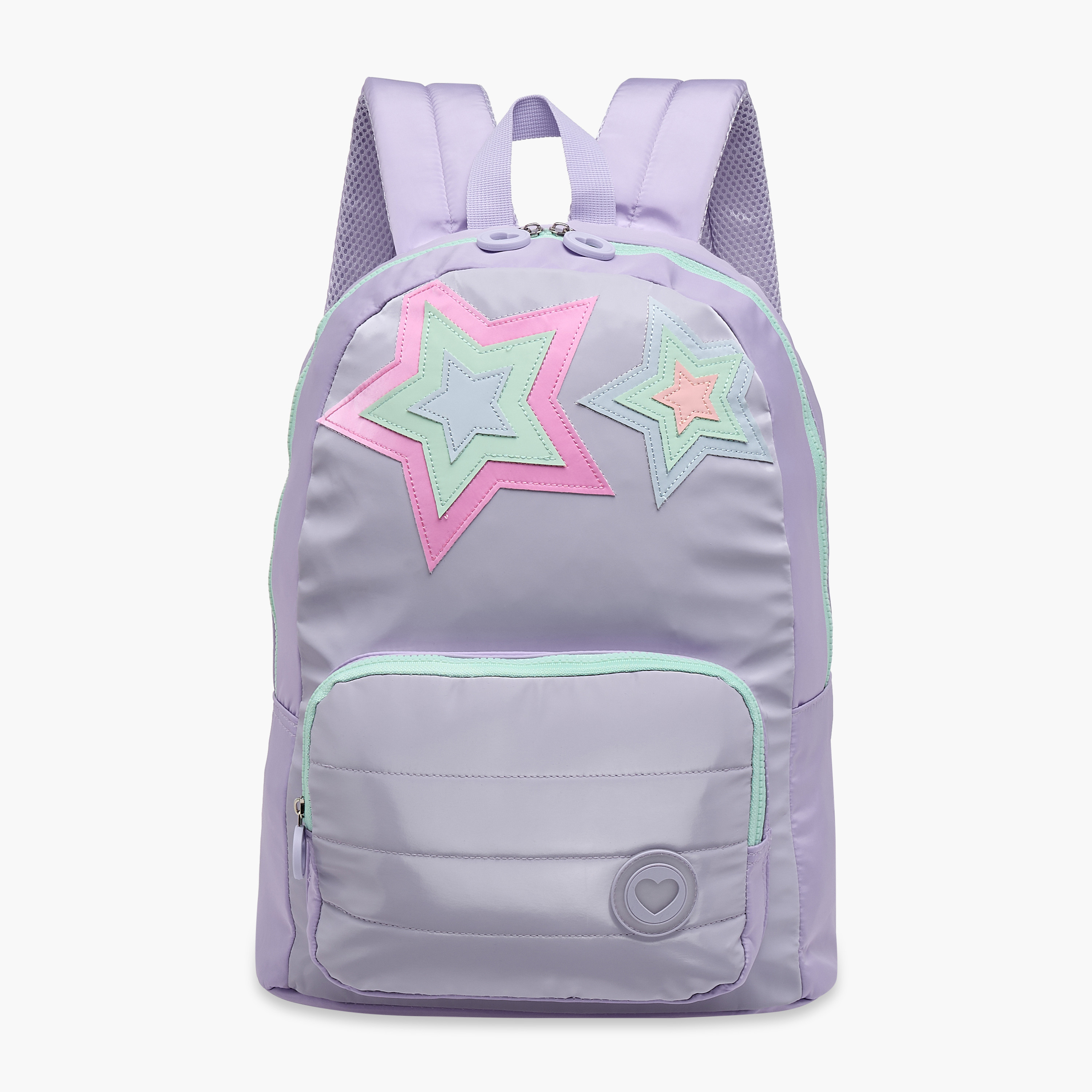 شنطة ظهر بزينة نجوم وحمالات قابلة للتعديل وسحاب إغلاق من جونيورز - 17 بوصة-school-bagsandbackpacks-backpacks-image-1