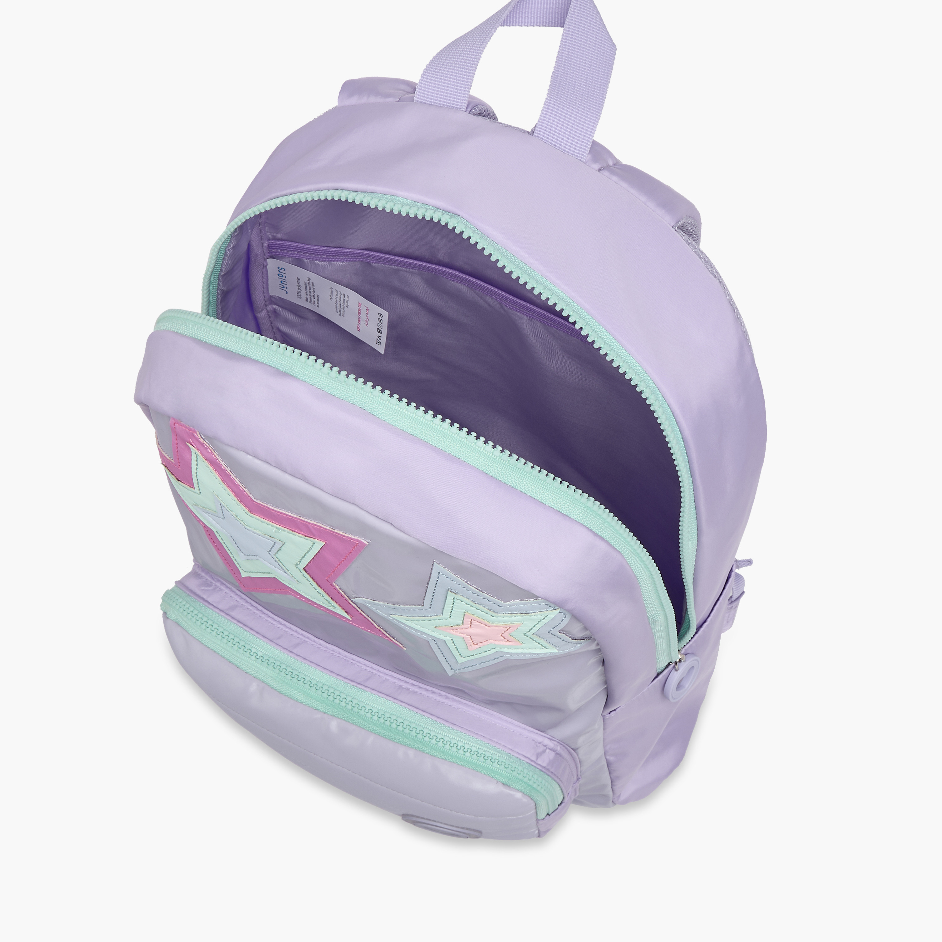 شنطة ظهر بزينة نجوم وحمالات قابلة للتعديل وسحاب إغلاق من جونيورز - 17 بوصة-school-bagsandbackpacks-backpacks-image-11