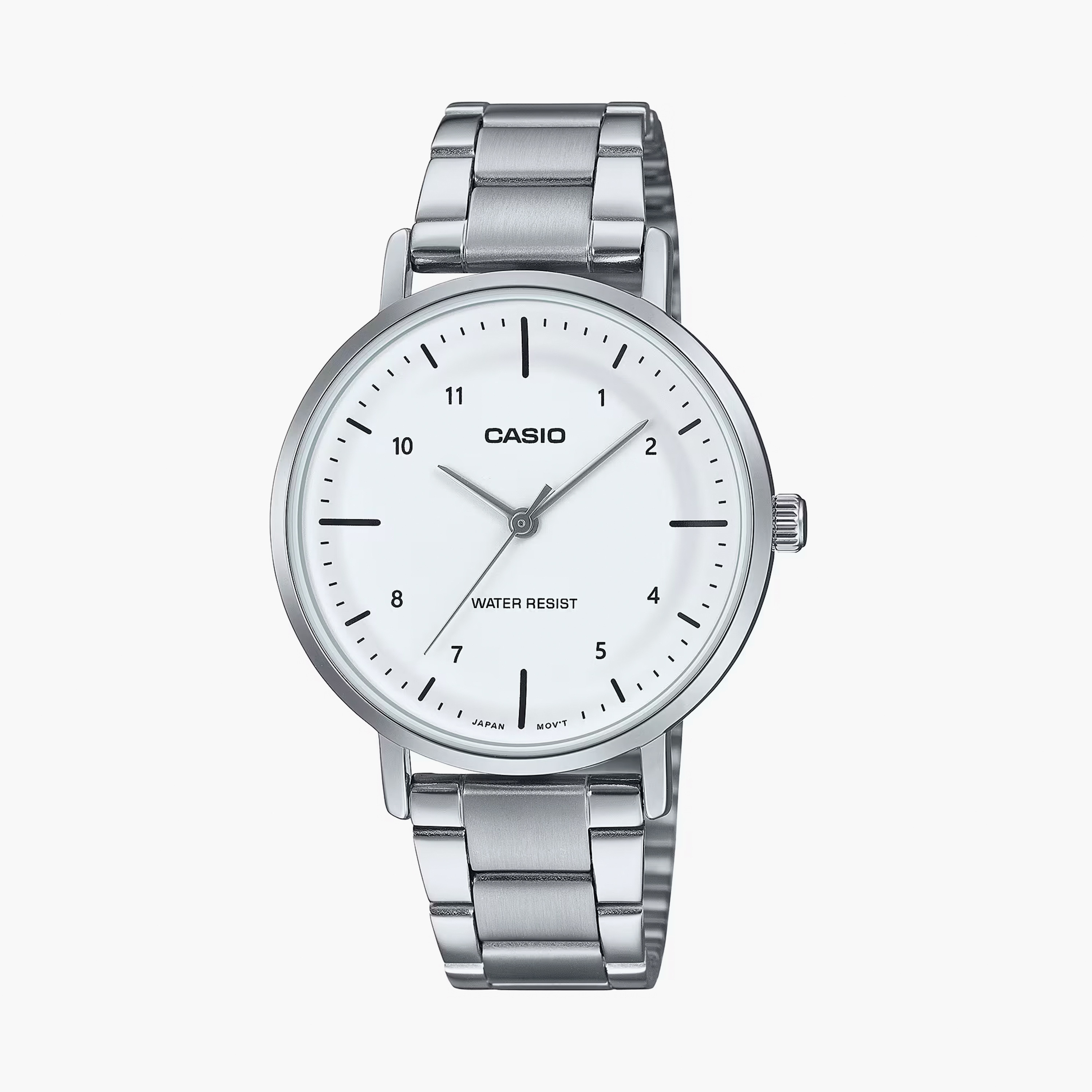 Casio Women's 34 MM Silver Analog Stainless Steel Strap Watch | LTP-VT03D-7BDF-women-watchesandjewellery-watches-image-1