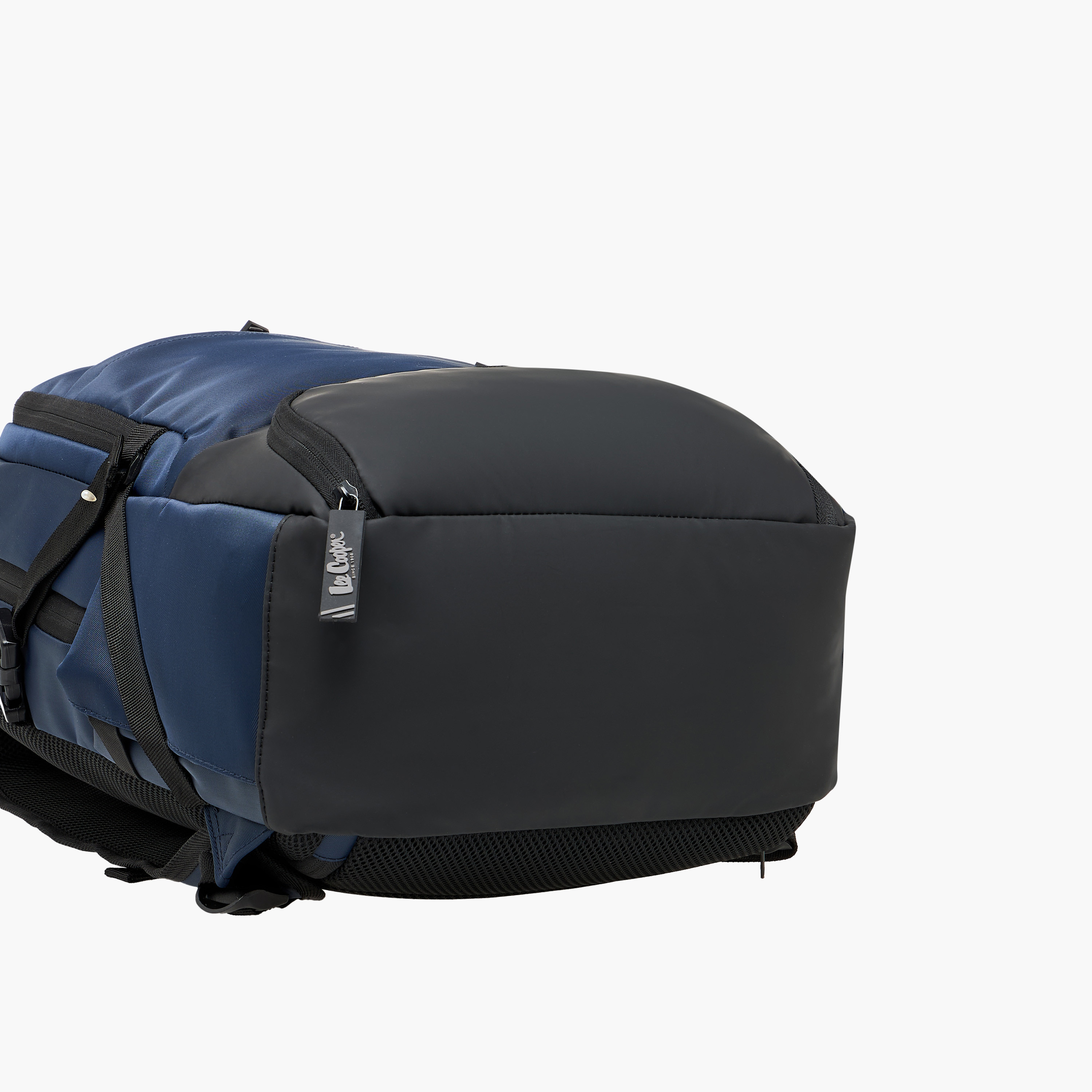Lee Cooper Panelled Backpack with Zip Closure and Adjustable Strap - 47x32x15 cm-men-bags-image-7