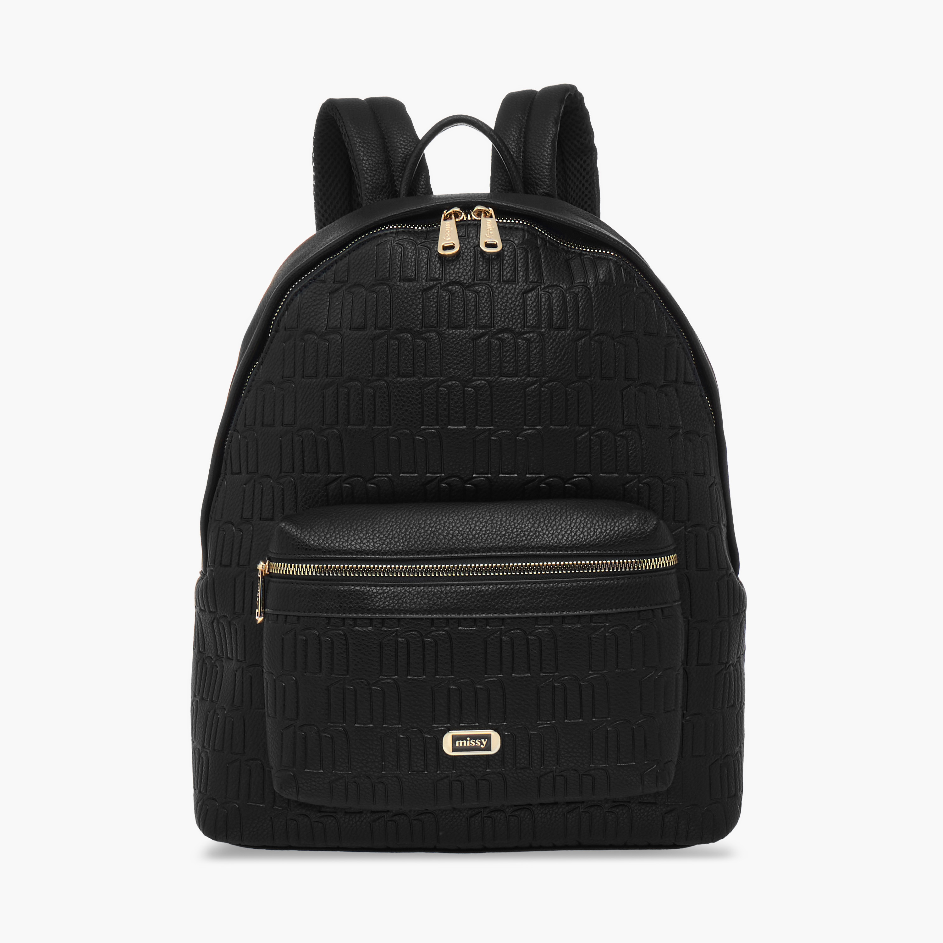 شنطة ظهر بنقوش مونوجرام وجيب لابتوب من ميسي-women-bagsandwallets-backpacks-image-1