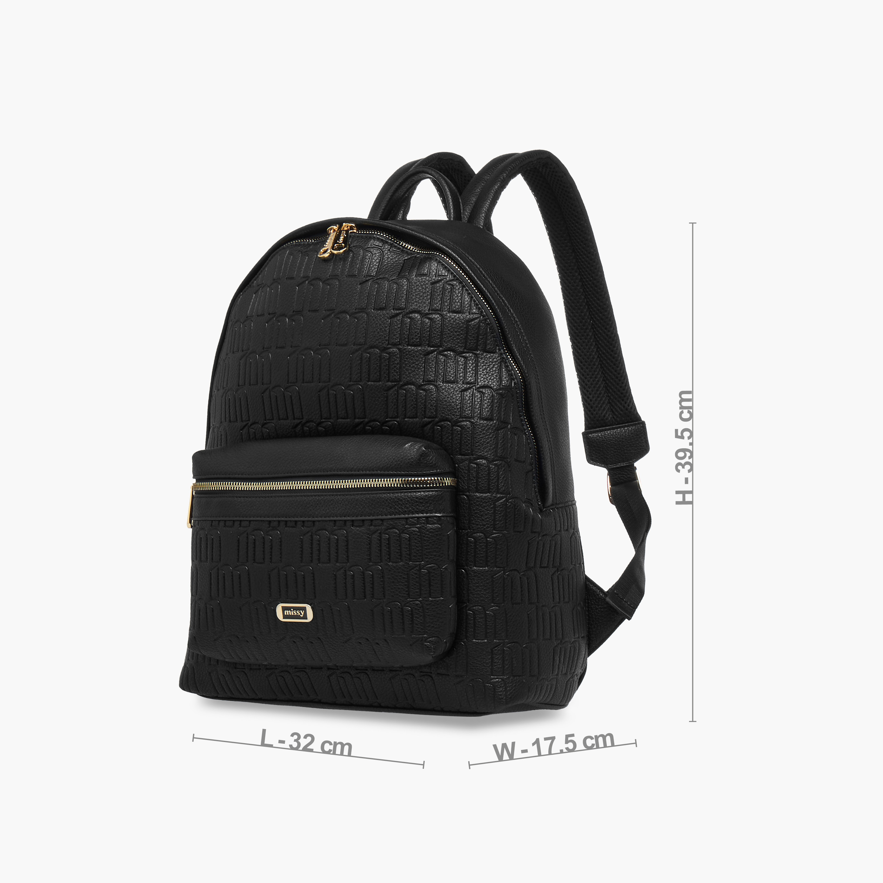 شنطة ظهر بنقوش مونوجرام وجيب لابتوب من ميسي-women-bagsandwallets-backpacks-image-2