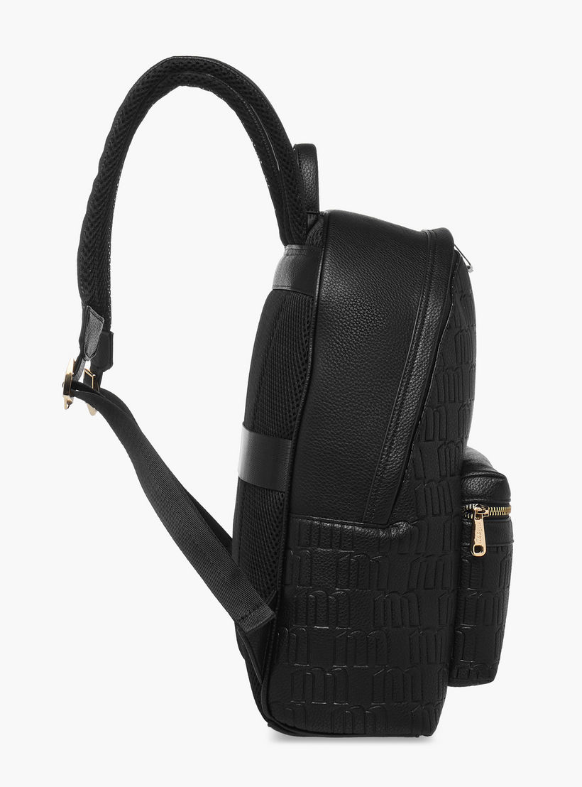شنطة ظهر بنقوش مونوجرام وجيب لابتوب من ميسي-women-bagsandwallets-backpacks-image-3