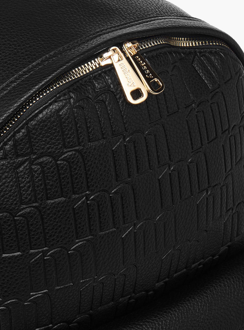 شنطة ظهر بنقوش مونوجرام وجيب لابتوب من ميسي-women-bagsandwallets-backpacks-image-7