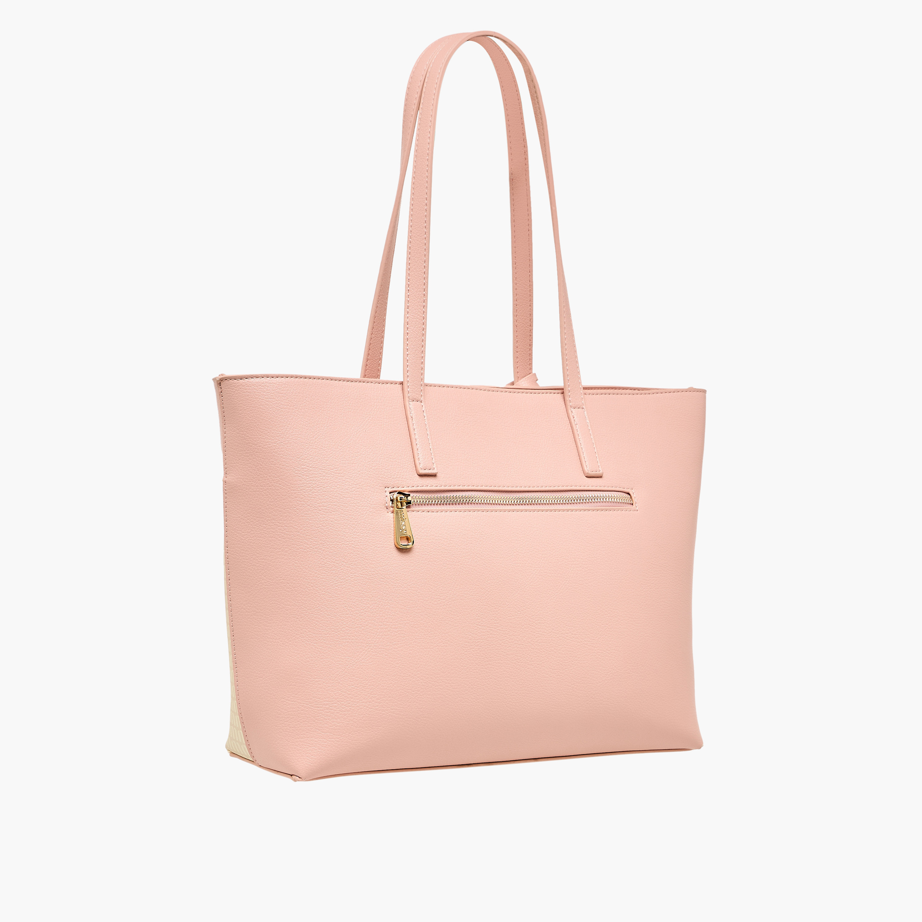 شنطة توتي بسحاب إغلاق ومقابض مزدوجة وطبعات مونوجرام من ميسي-women-bagsandwallets-handbags-image-4