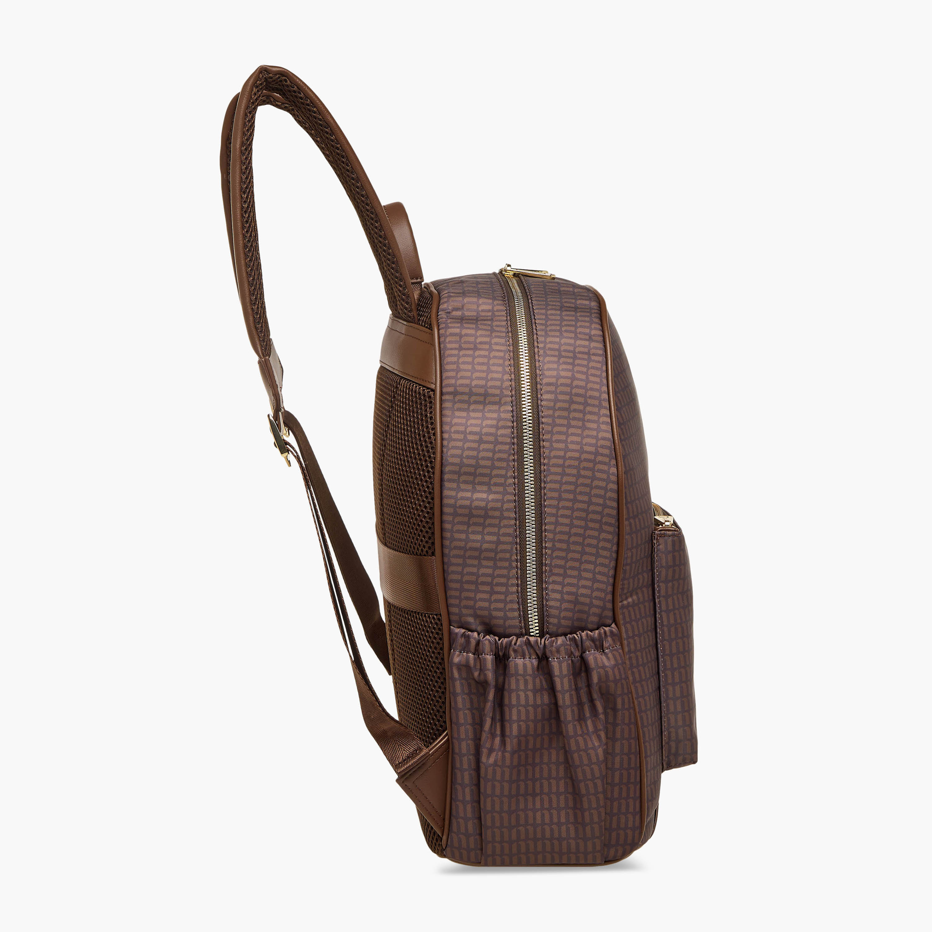 شنطة ظهر بأحزمة كتف قابلة للتعديل وسحاب إغلاق وطبعات مونوجرام من ميسي - 32x21x38 سم-women-bagsandwallets-backpacks-image-6