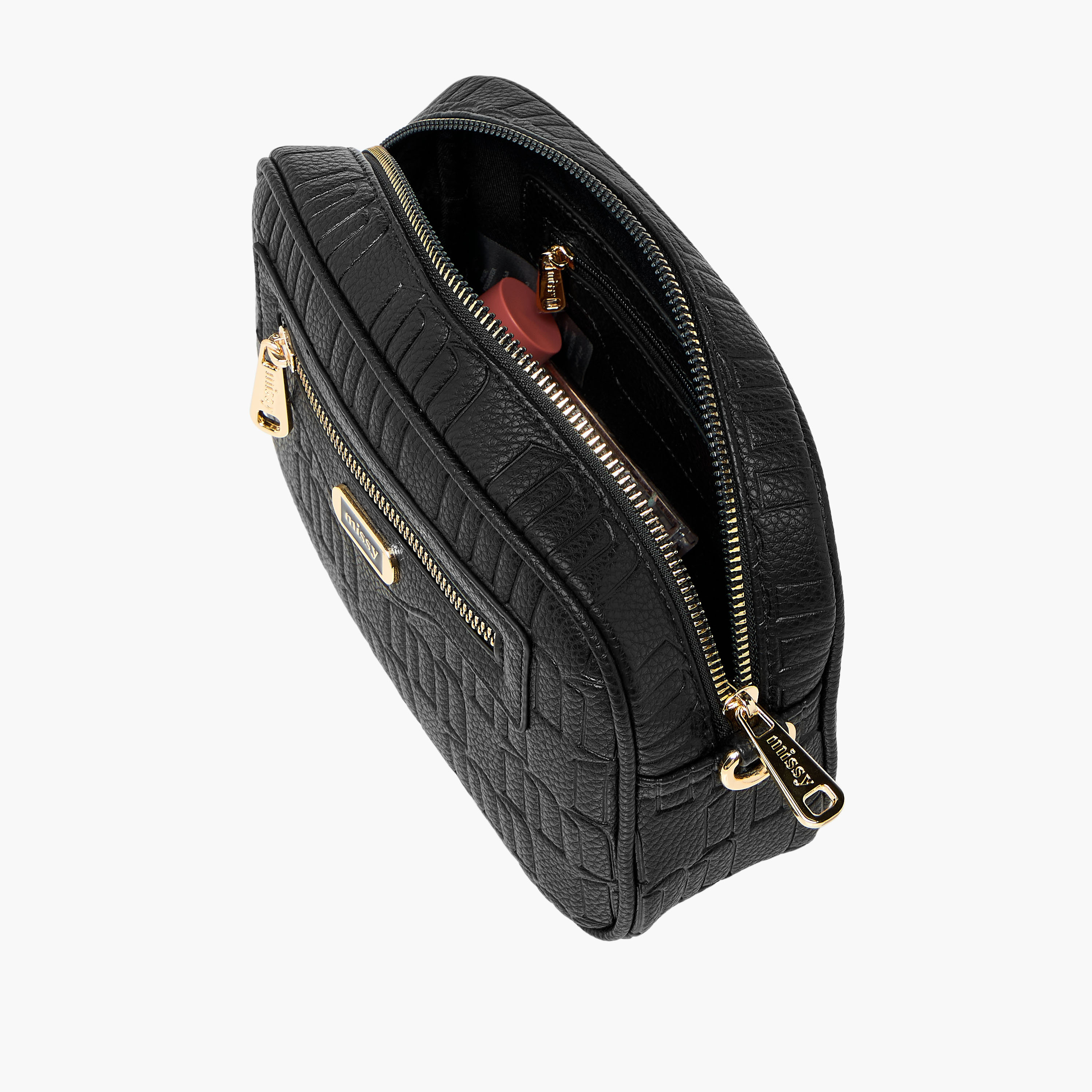 شنطة كروس بودي بنقوش مونوجرام مع محفظة صغيرة وحزام قابل للفصل من ميسي-women-bagsandwallets-handbags-image-9