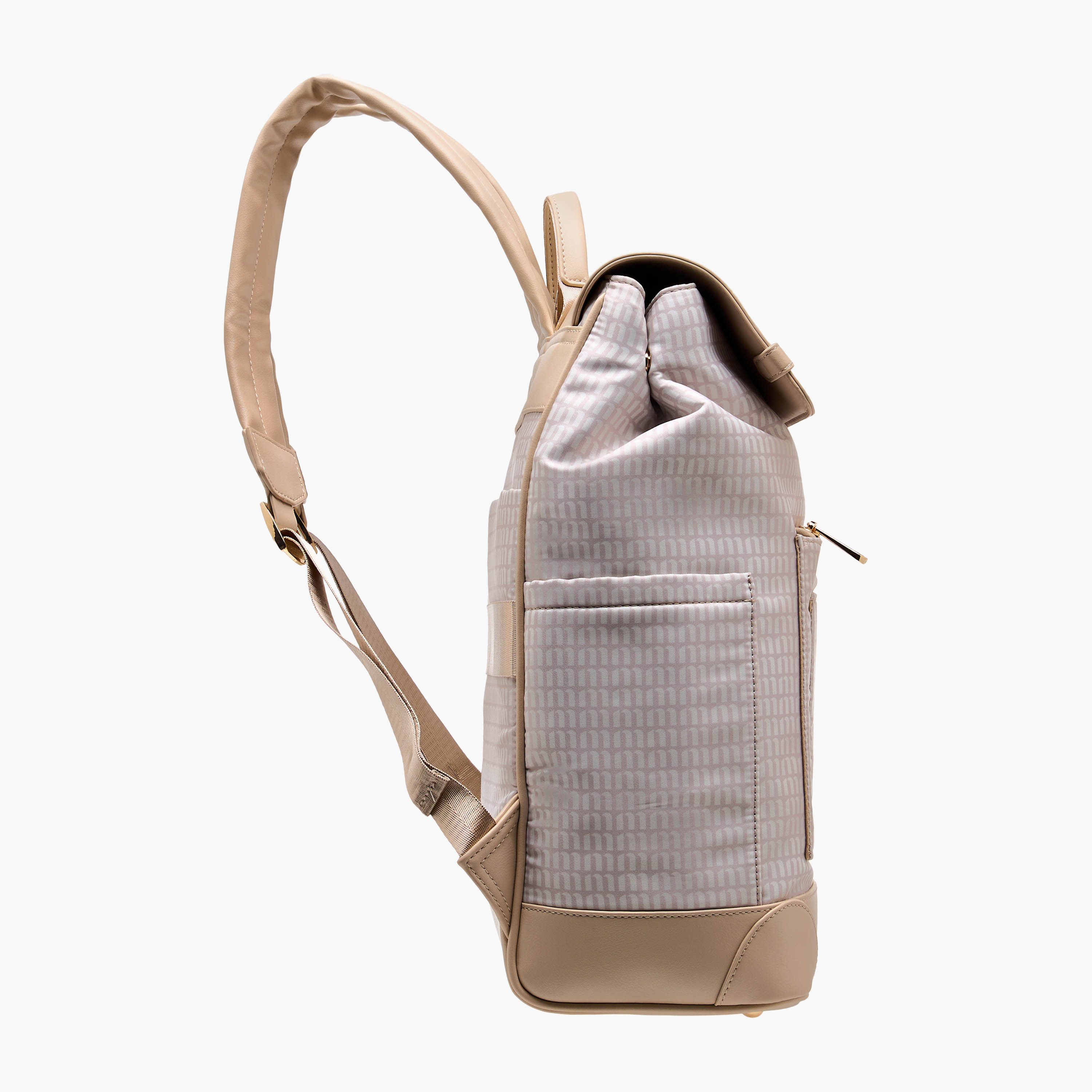 Missy Monogram Print Backpack with Adjustable Shoulder Straps - 33x14x38 cm-women-bagsandwallets-backpacks-image-3
