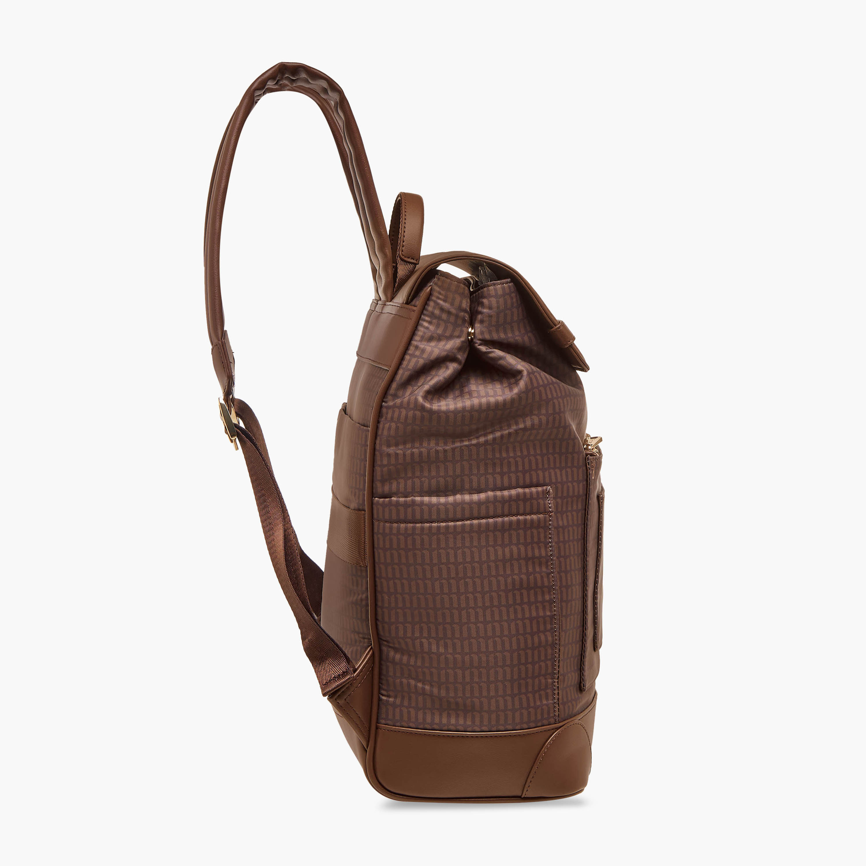 شنطة ظهر بأحزمة كتف قابلة للتعديل وطبعات مونوجرام من ميسي - 33x14x38 سم-school-bagsandbackpacks-backpacks-image-3