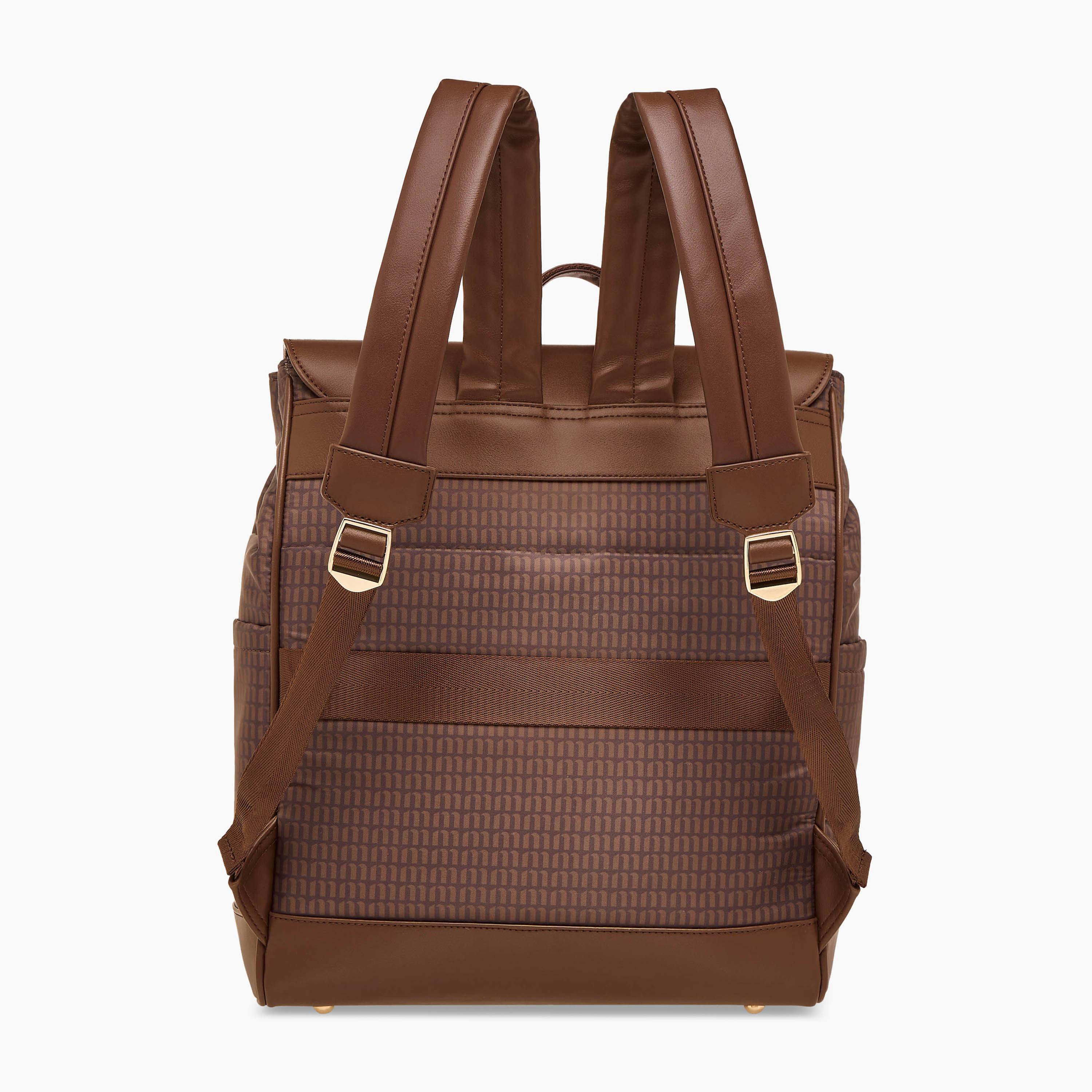 شنطة ظهر بأحزمة كتف قابلة للتعديل وطبعات مونوجرام من ميسي - 33x14x38 سم-school-bagsandbackpacks-backpacks-image-5