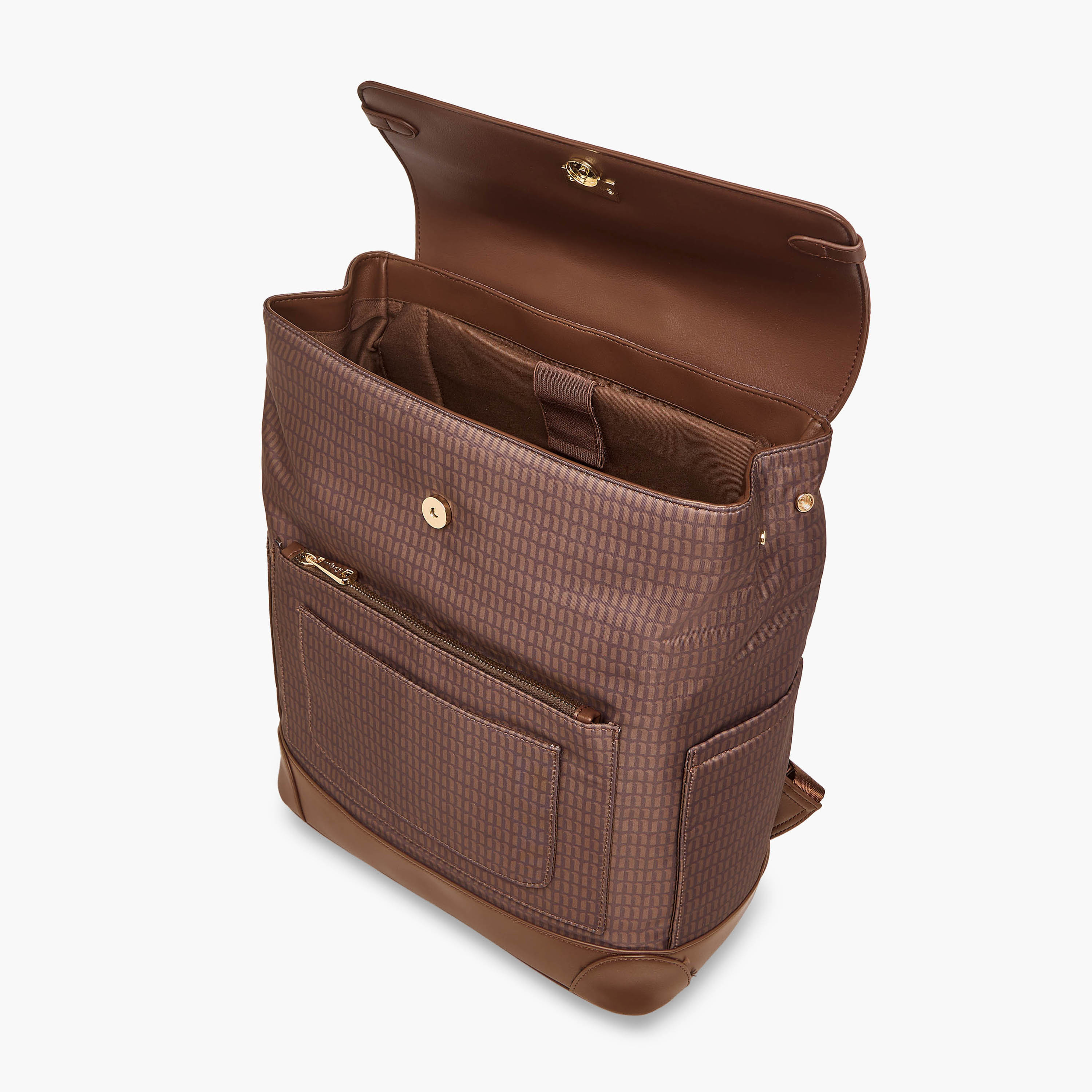 شنطة ظهر بأحزمة كتف قابلة للتعديل وطبعات مونوجرام من ميسي - 33x14x38 سم-school-bagsandbackpacks-backpacks-image-7