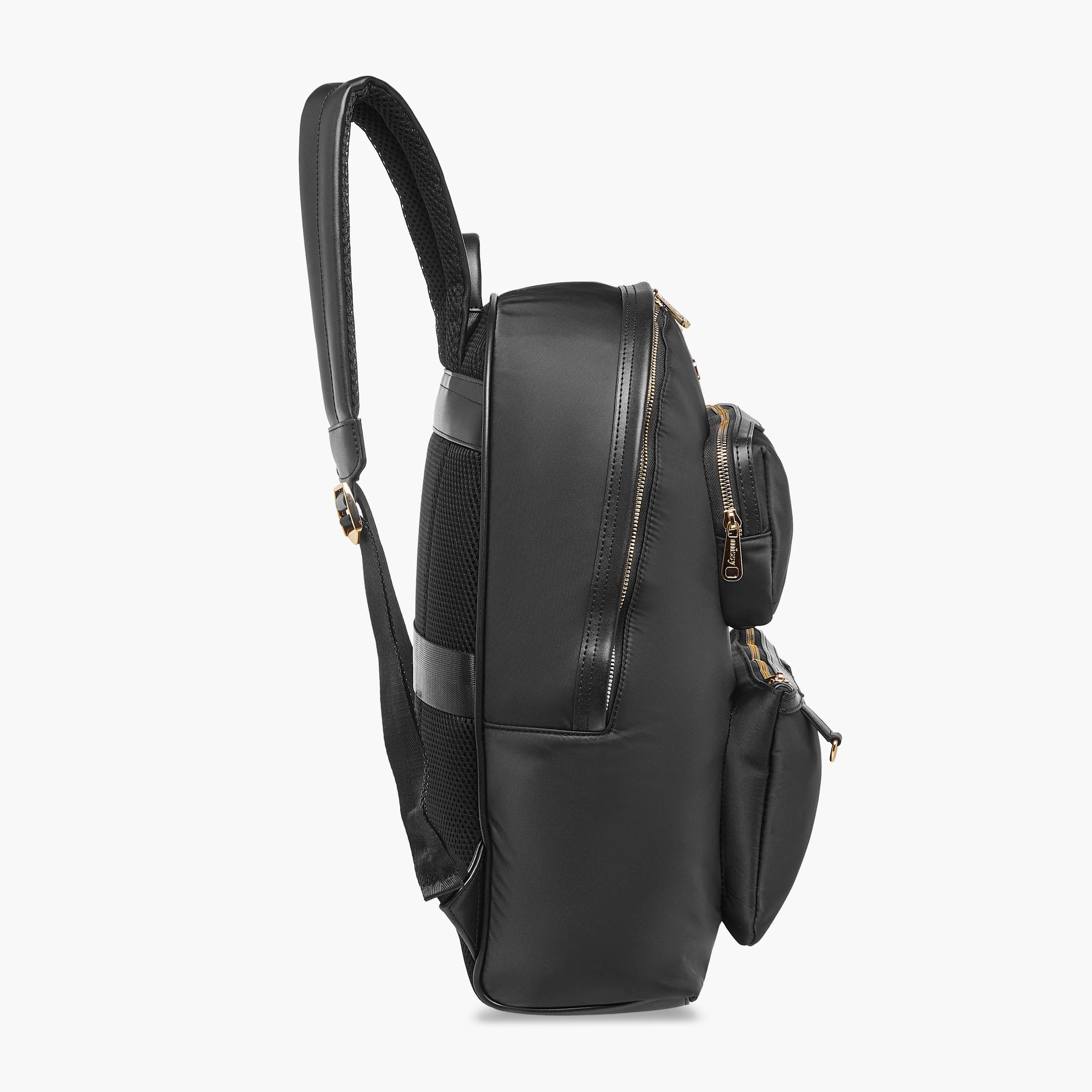 Missy Solid Backpack with Adjustable Shoulder Straps and Zip Closure - 32x19x40 cm-women-bagsandwallets-backpacks-image-3