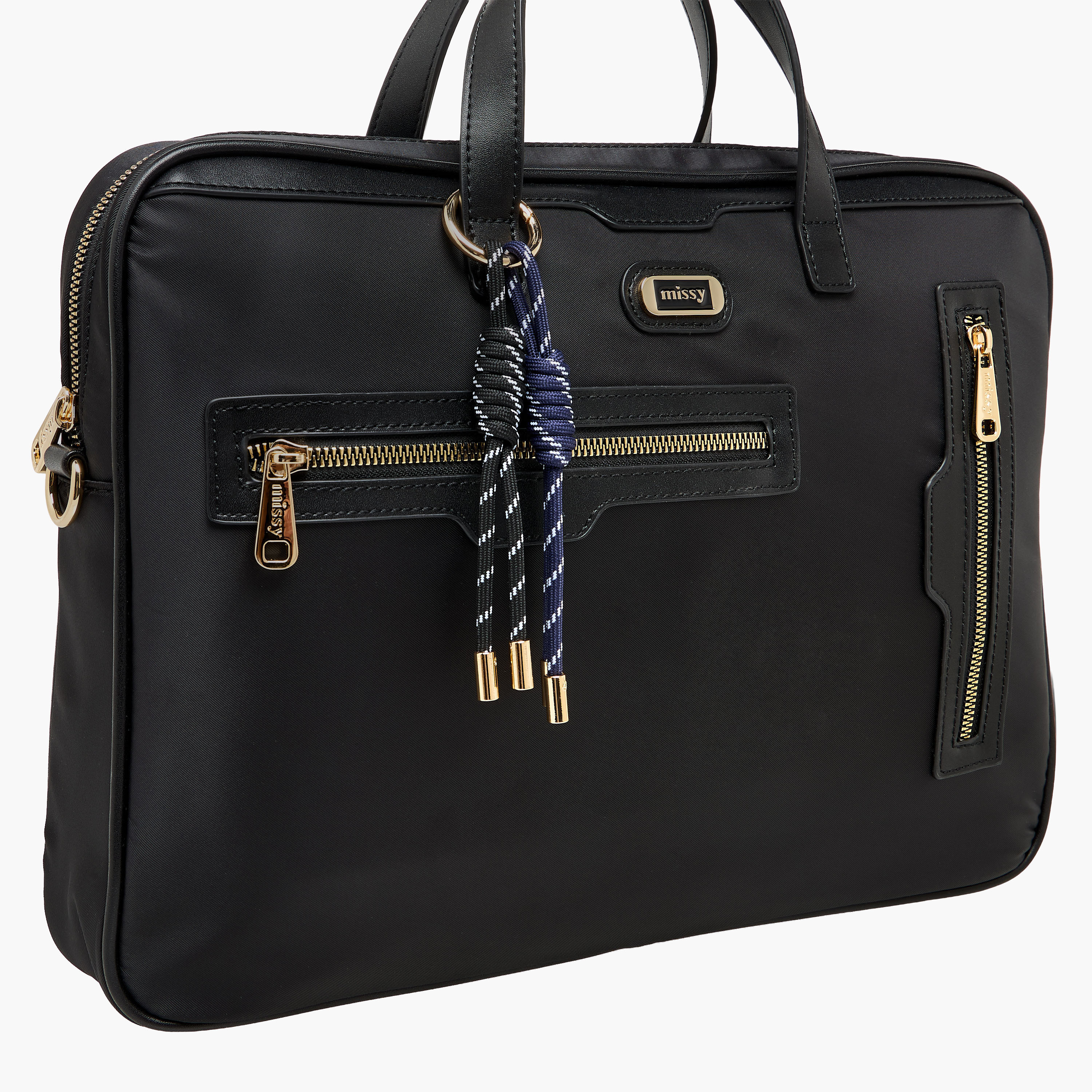 شنطة لابتوب سادة بحزام قابل للفصل من ميسي-women-bagsandwallets-handbags-image-5