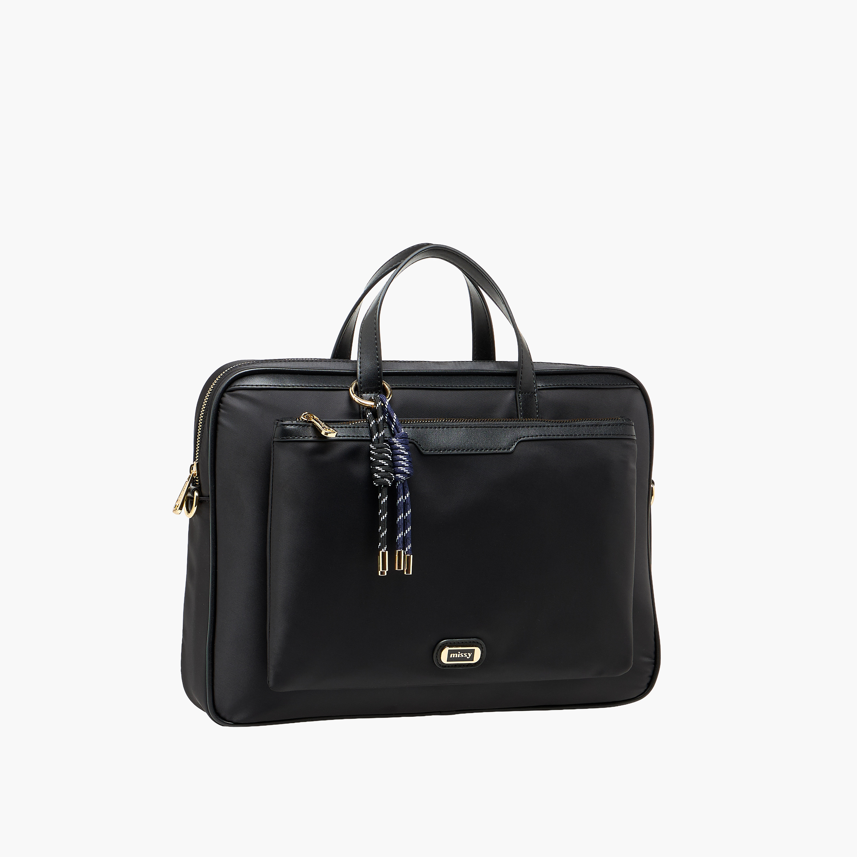 Missy Solid Laptop Bag with Detachable Strap-women-bagsandwallets-handbags-image-4