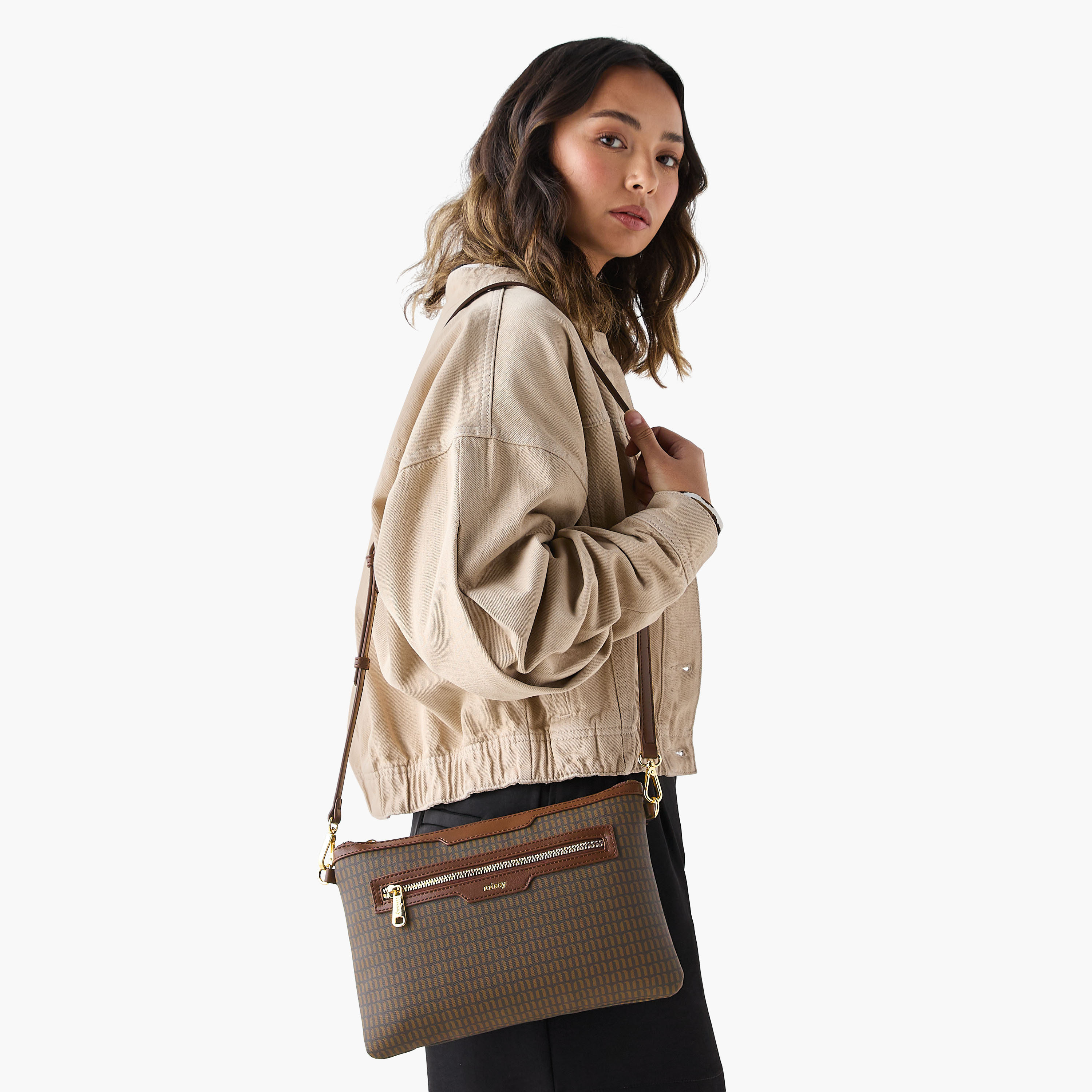 Missy Monogram Print Tote Bag with Double Handle and Detachable Pouch-women-bagsandwallets-handbags-image-2