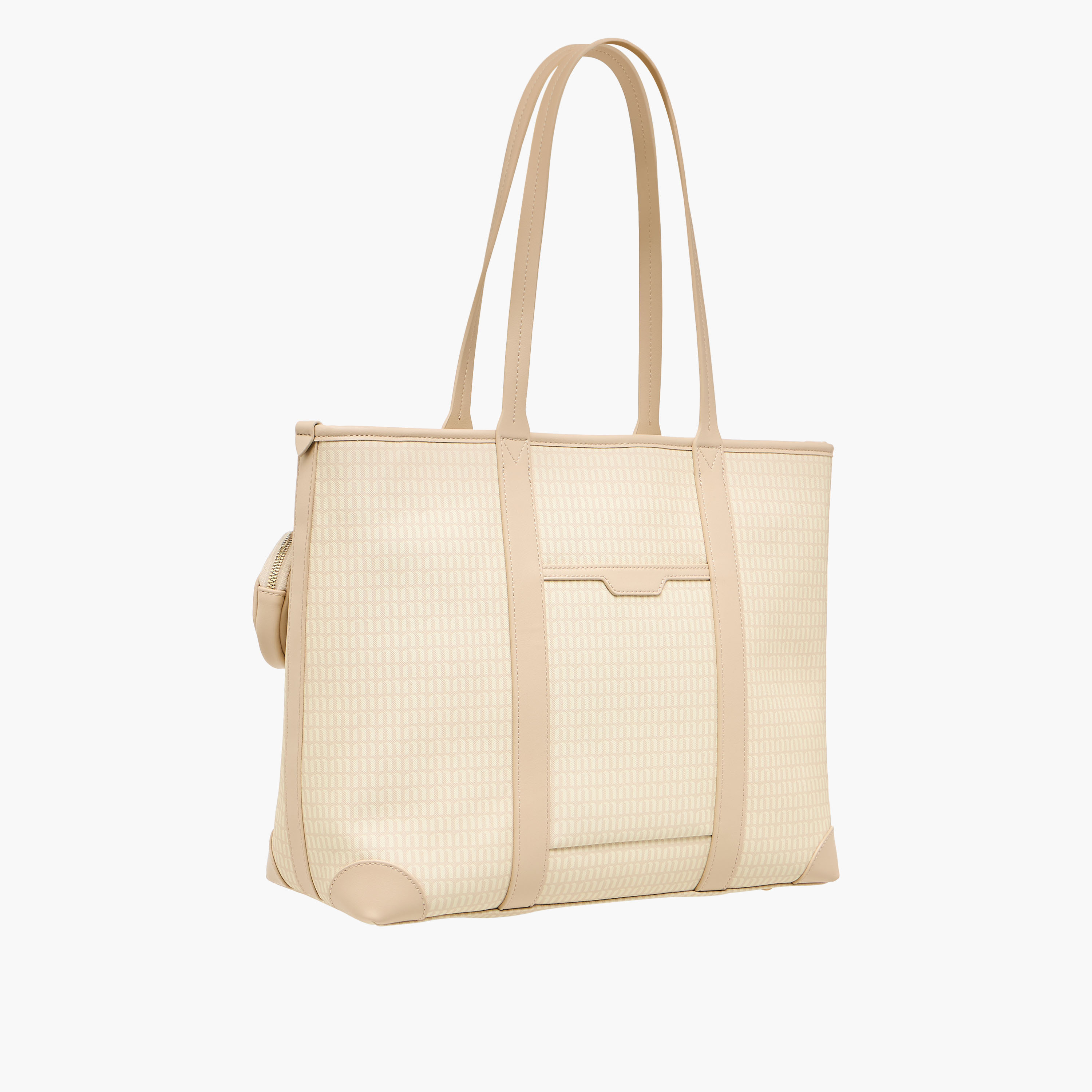 Missy Monogram Print Tote Bag with Double Handle and Detachable Pouch-women-bagsandwallets-handbags-image-4