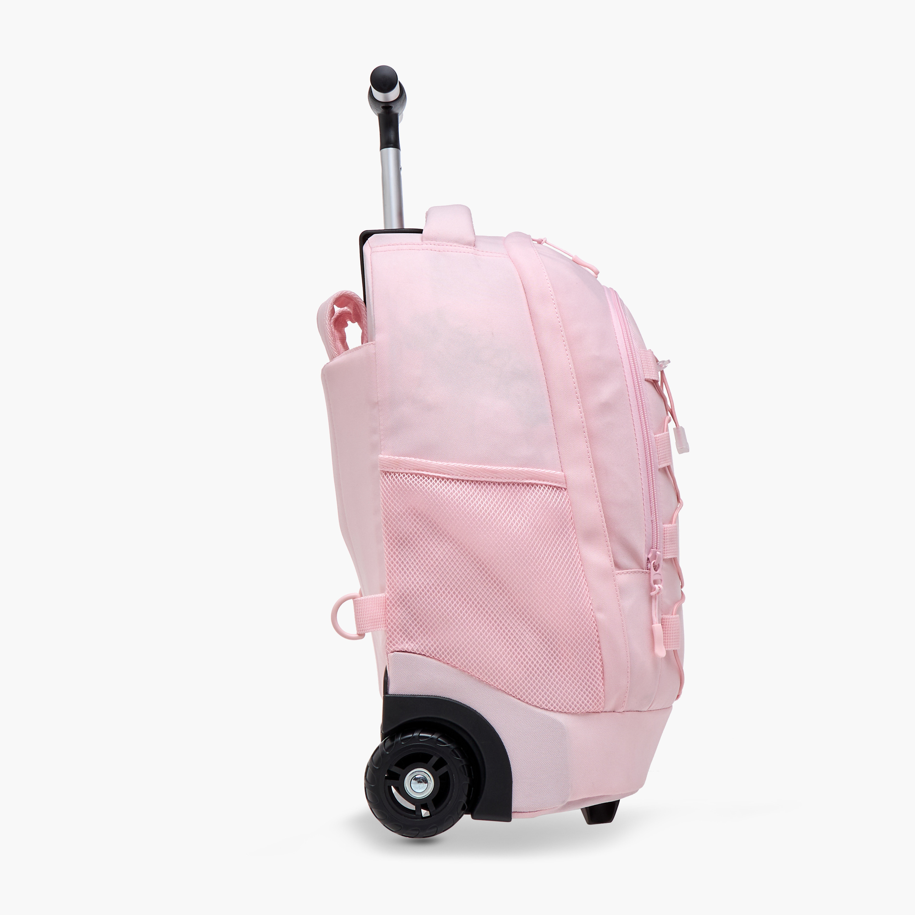شنطة ترولي للأطفال 8-13 سنة بحزام قابل للتعديل وتصميم مونوجرام من إكس واي زد-school-bagsandbackpacks-trolleybags-image-18