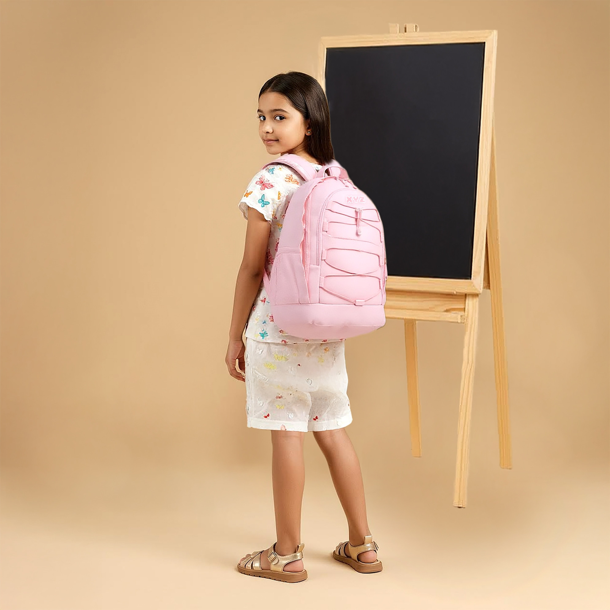 XYZ Logo Print Backpack with Adjustable Straps and Zip Closure - 18 inches-school-bagsandbackpacks-backpacks-image-3