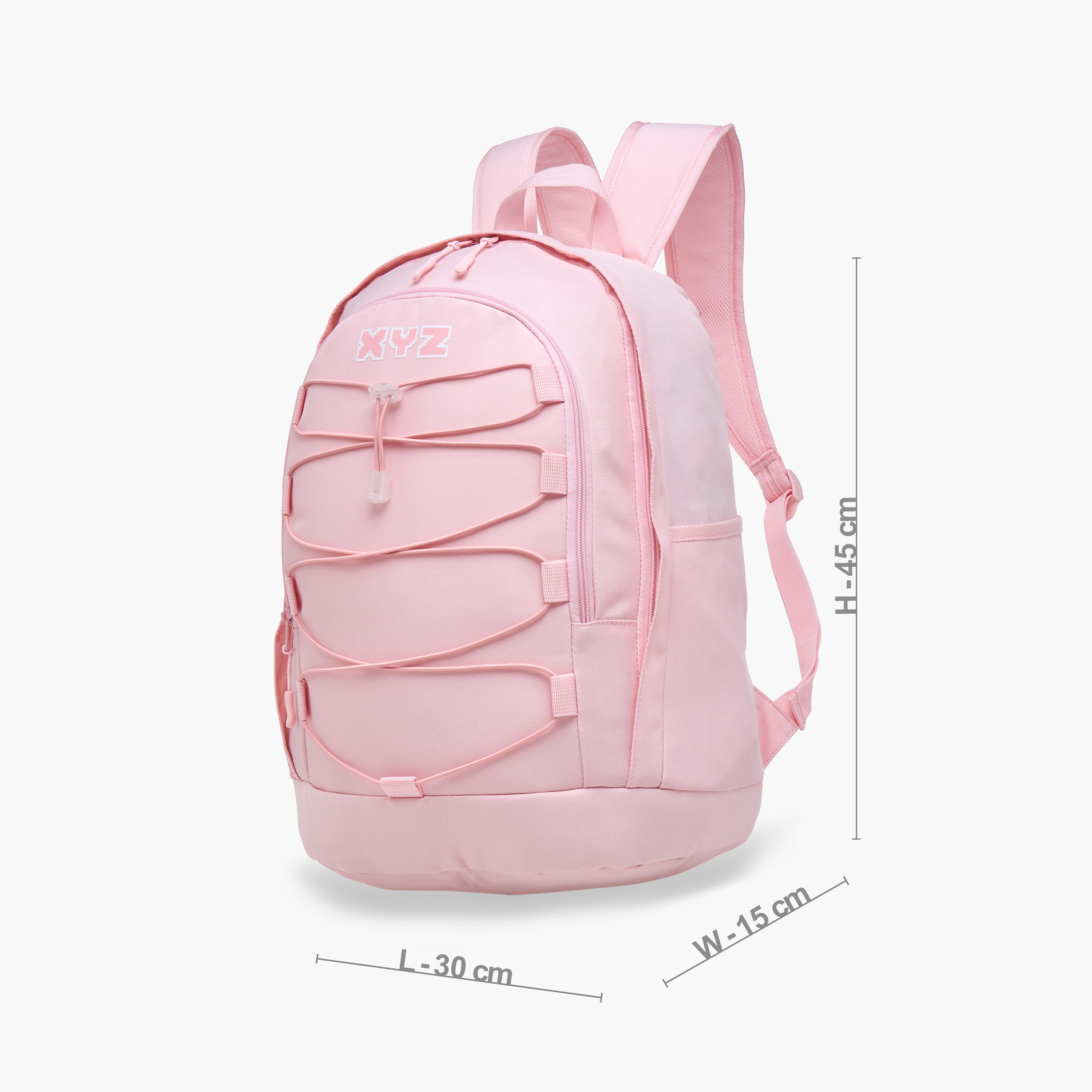 XYZ Logo Print Backpack with Adjustable Straps and Zip Closure - 18 inches-school-bagsandbackpacks-backpacks-image-4