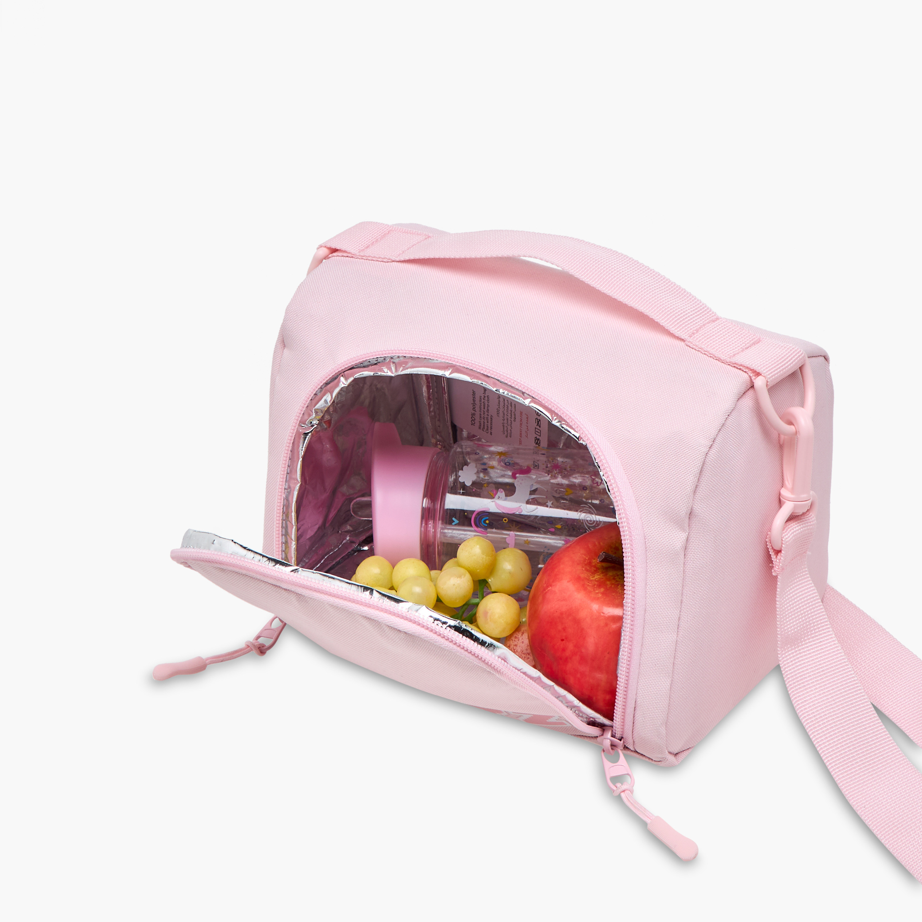 XYZ Logo Print Lunch Bag with Zip Closure-school-lunchessentials-lunchbags-image-8