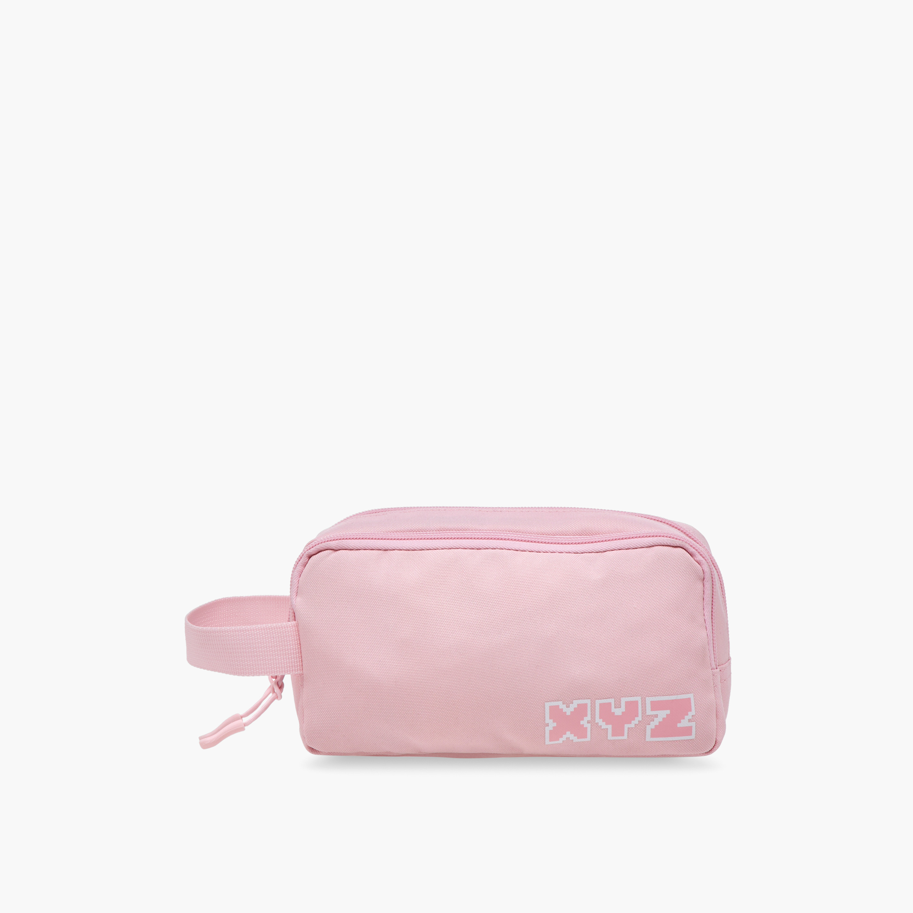 XYZ Logo Print Pencil Pouch with Zip Closure-school-stationery-pencilcases-image-1