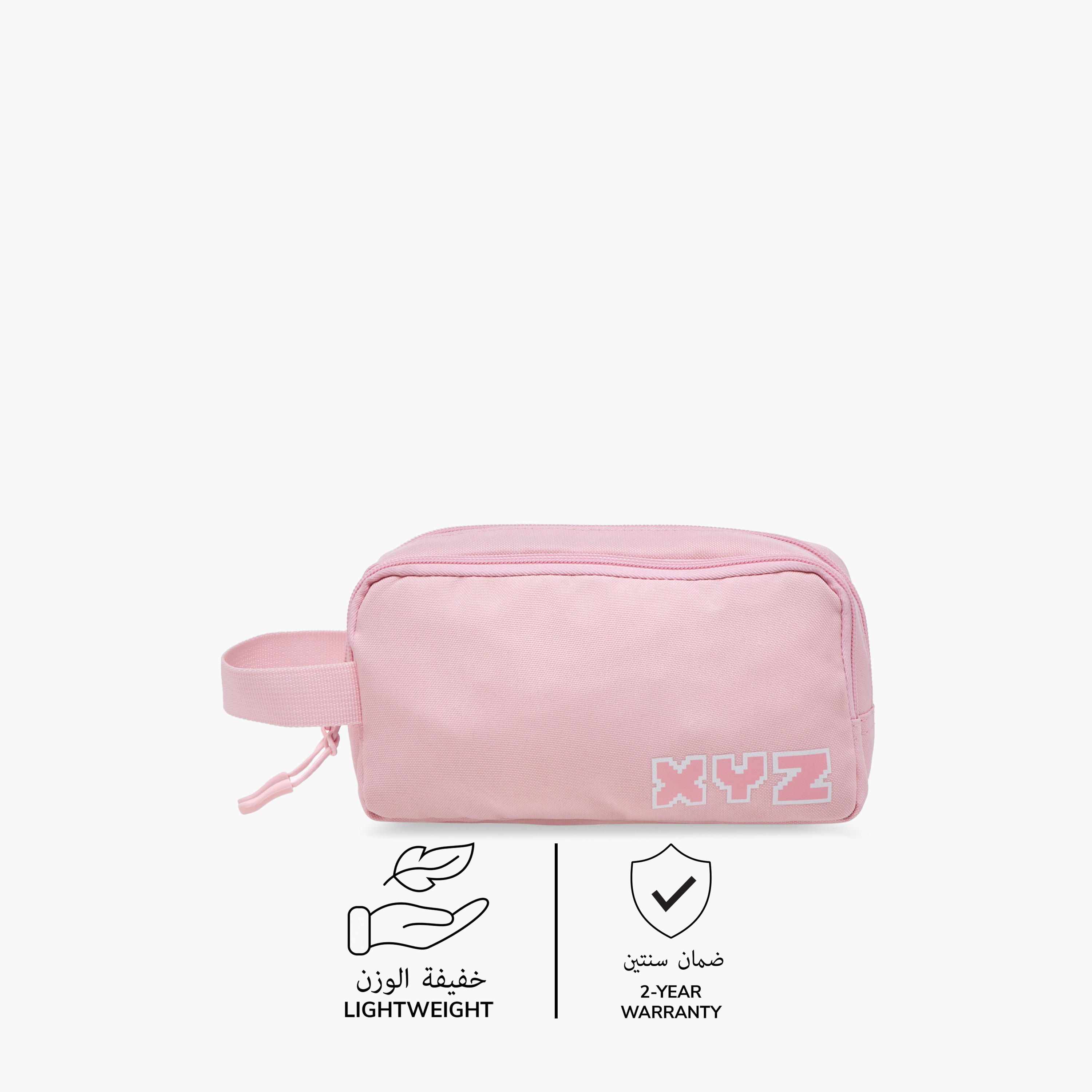 XYZ Logo Print Pencil Pouch with Zip Closure-school-stationery-pencilcases-image-4