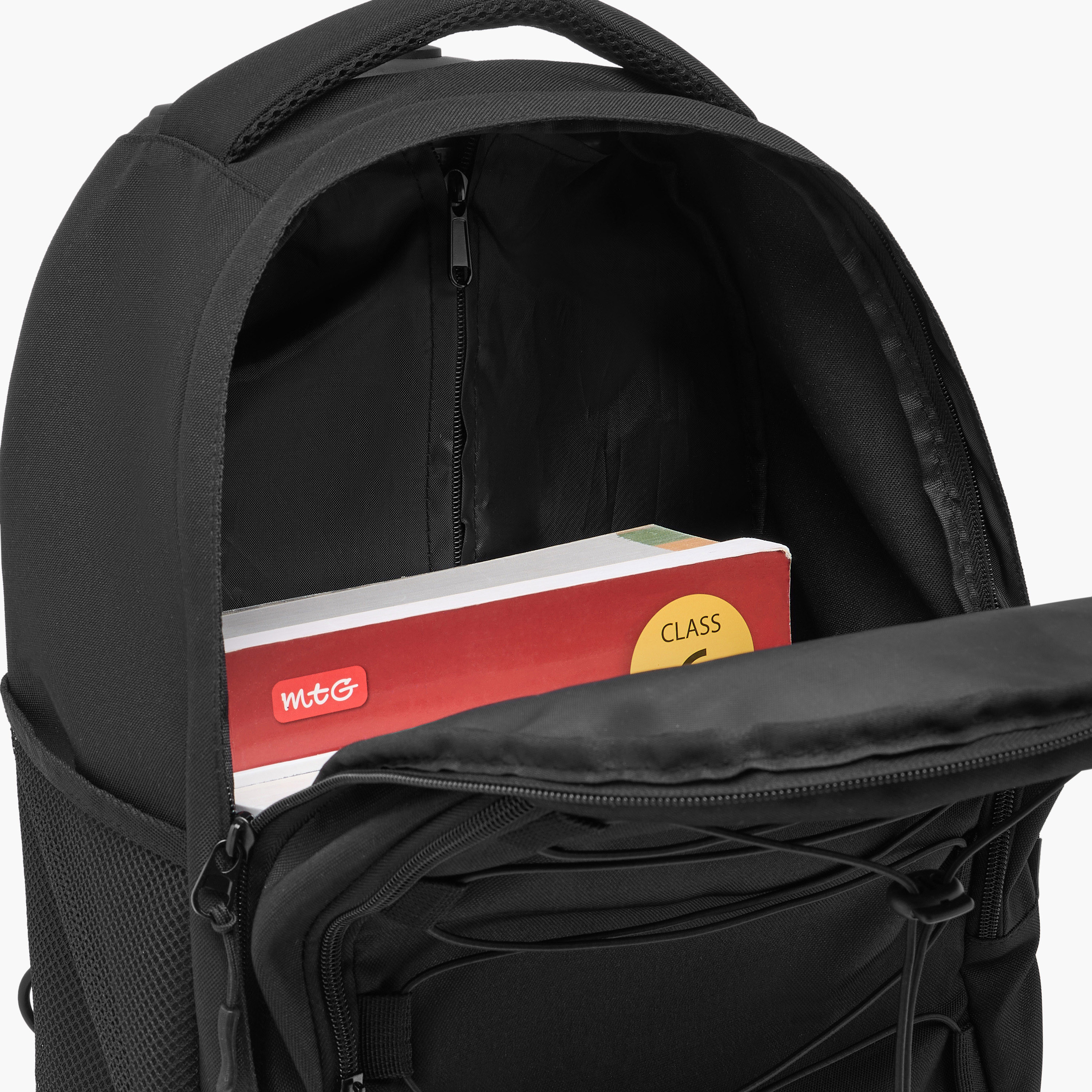 شنطة ترولي للأطفال 8-13 سنة بحزام قابل للتعديل وتصميم مونوجرام من إكس واي زد-school-bagsandbackpacks-trolleybags-image-13