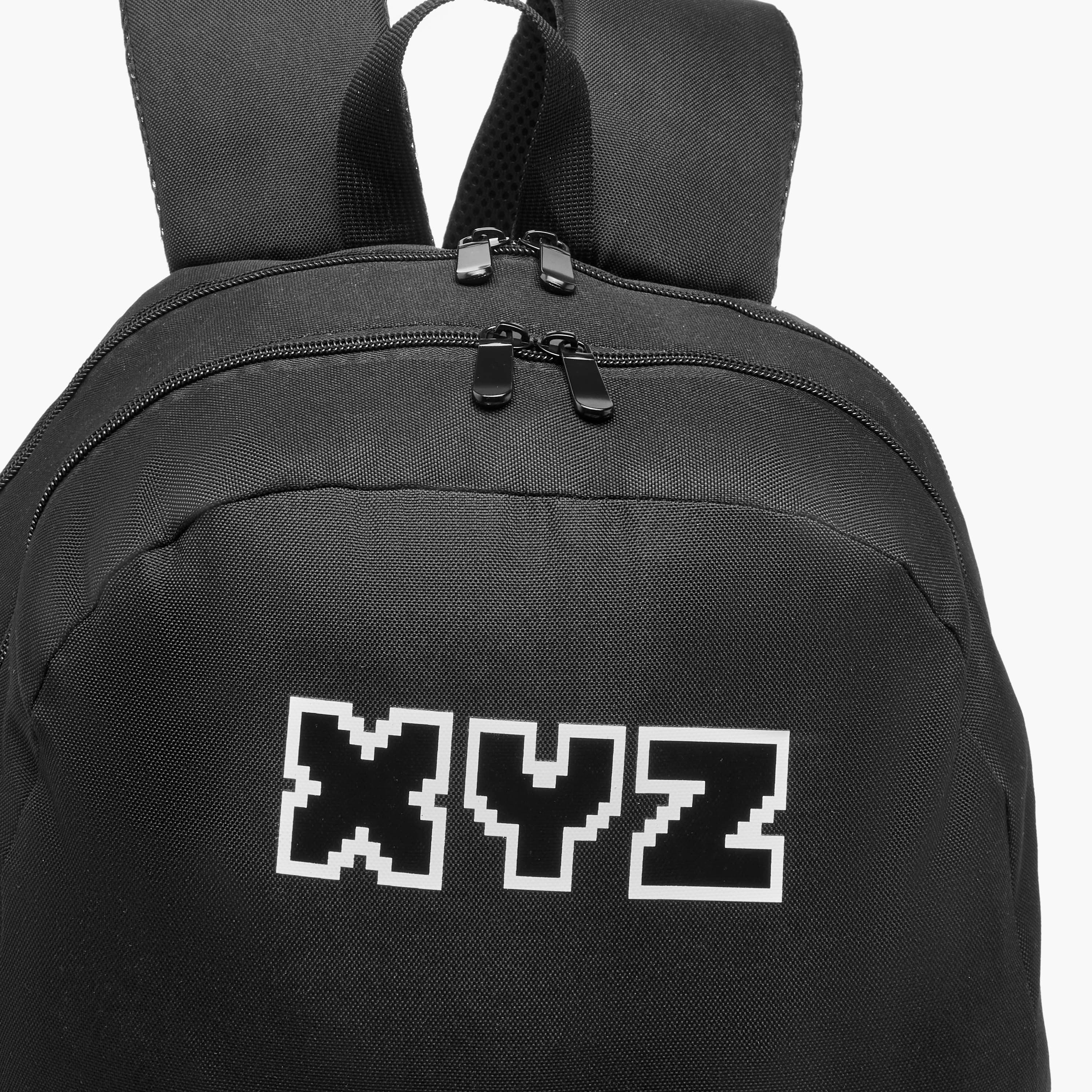 XYZ Logo Print Backpack with Adjustable Straps and Zip Closure - 18 inches-school-bagsandbackpacks-backpacks-image-8