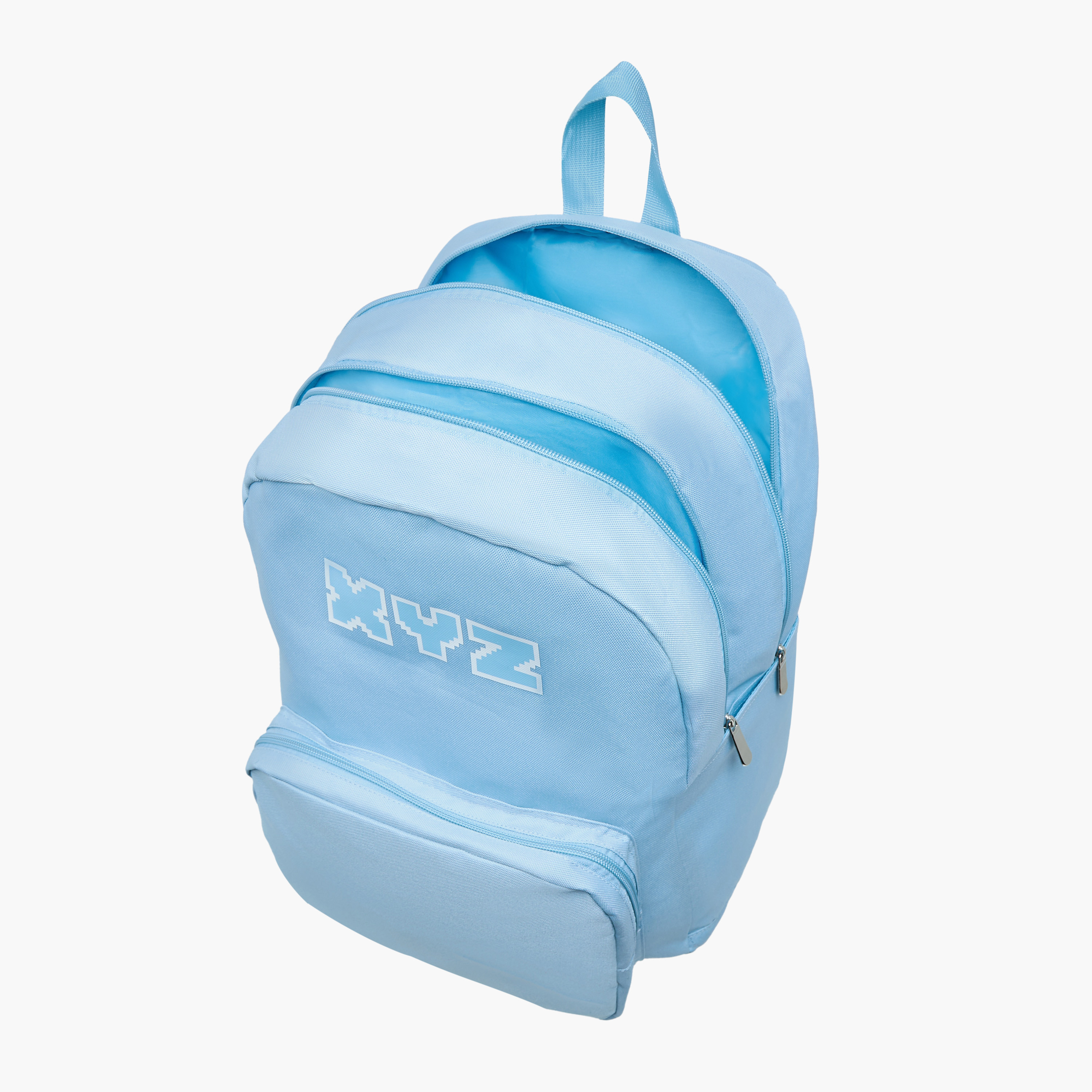 XYZ Logo Print Backpack with Adjustable Straps and Zip Closure - 18 inches-school-bagsandbackpacks-backpacks-image-9