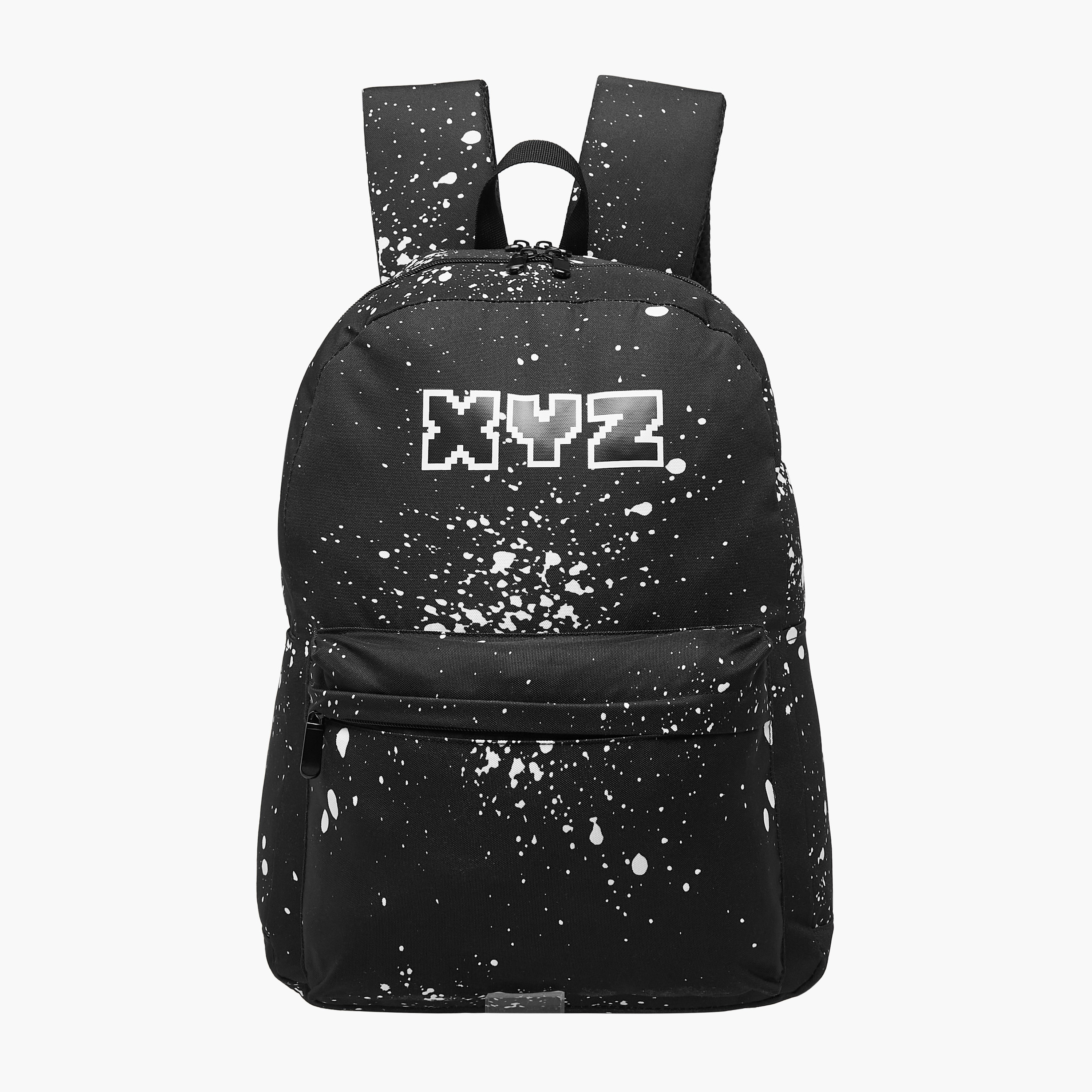 XYZ Printed Backpack with Adjustable Straps and Zip Closure - 18 inches-school-bagsandbackpacks-backpacks-image-1