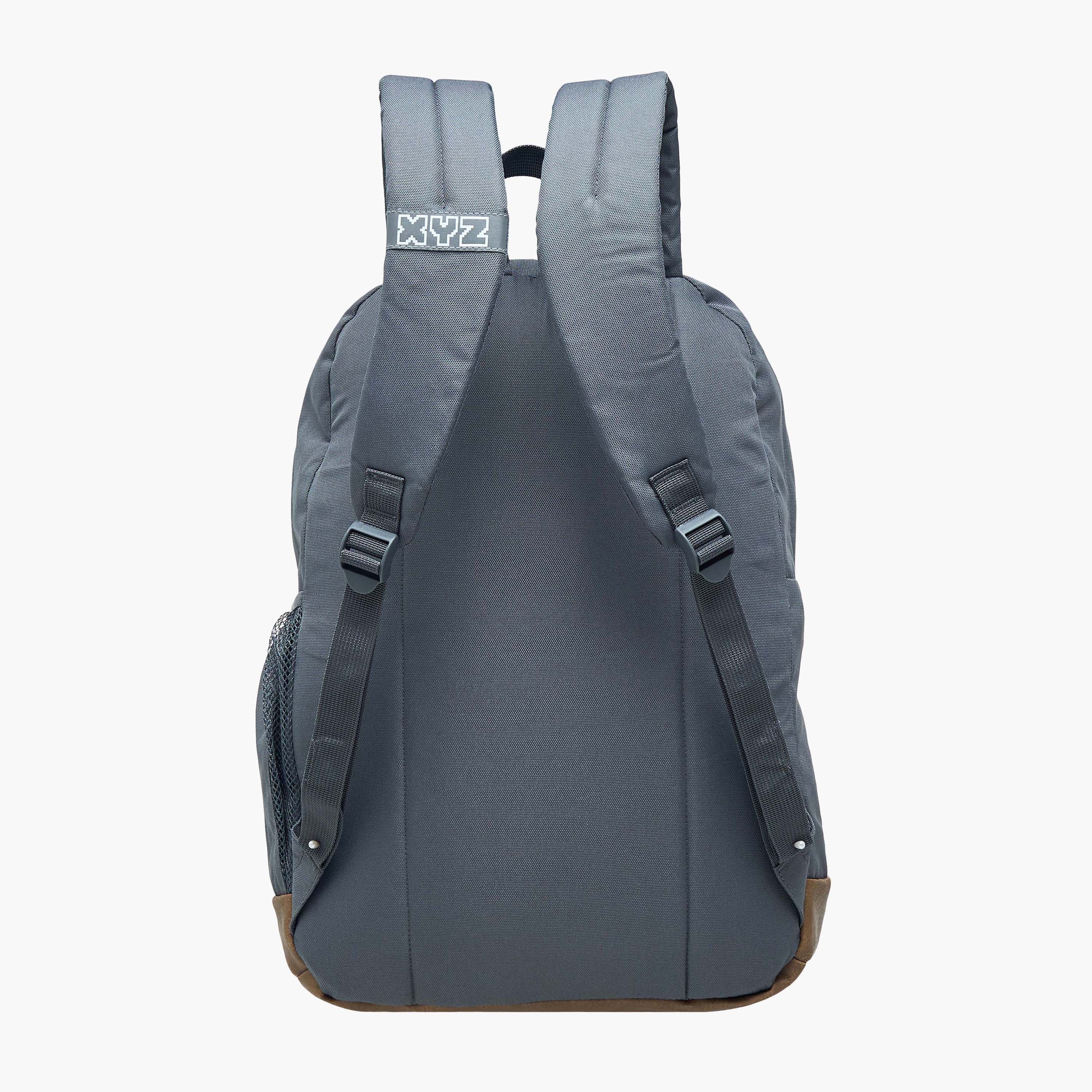 XYZ Logo Print Backpack with Adjustable Straps and Zip Closure - 18 inches-school-bagsandbackpacks-backpacks-image-6