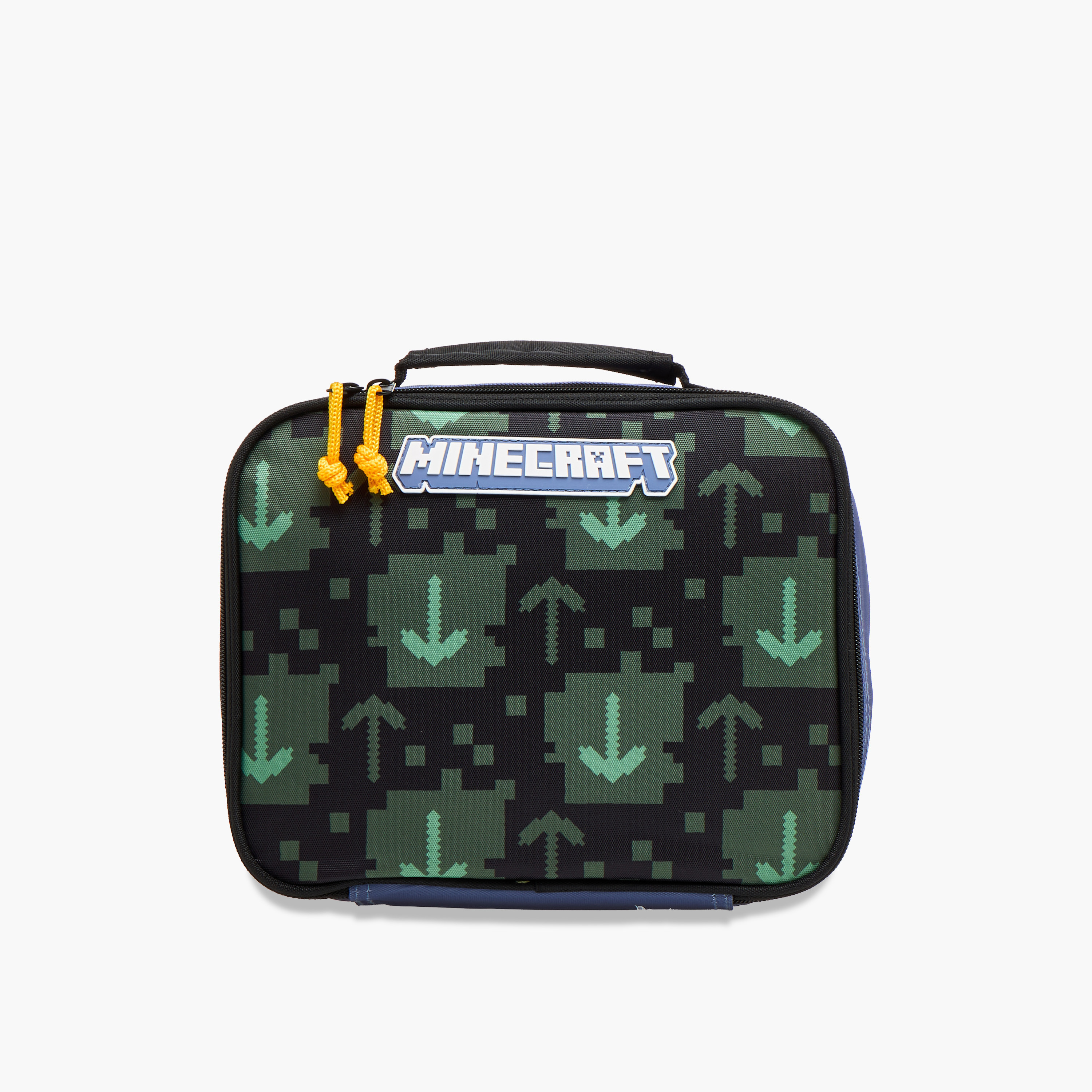 Minecraft Pixel Print Lunch Bag with Zip Closure-school-lunchessentials-lunchbags-image-1