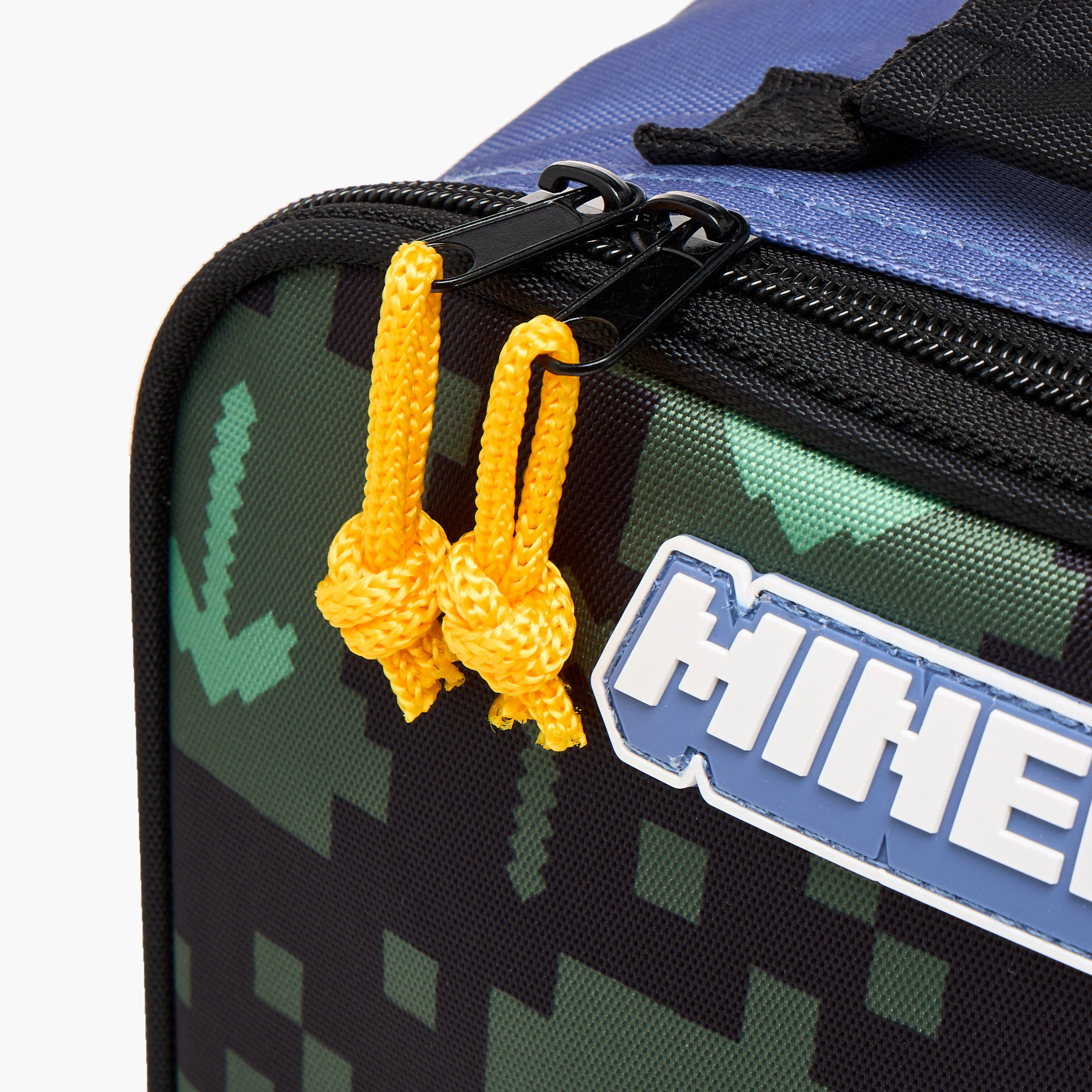 Minecraft Pixel Print Lunch Bag with Zip Closure-school-lunchessentials-lunchbags-image-5