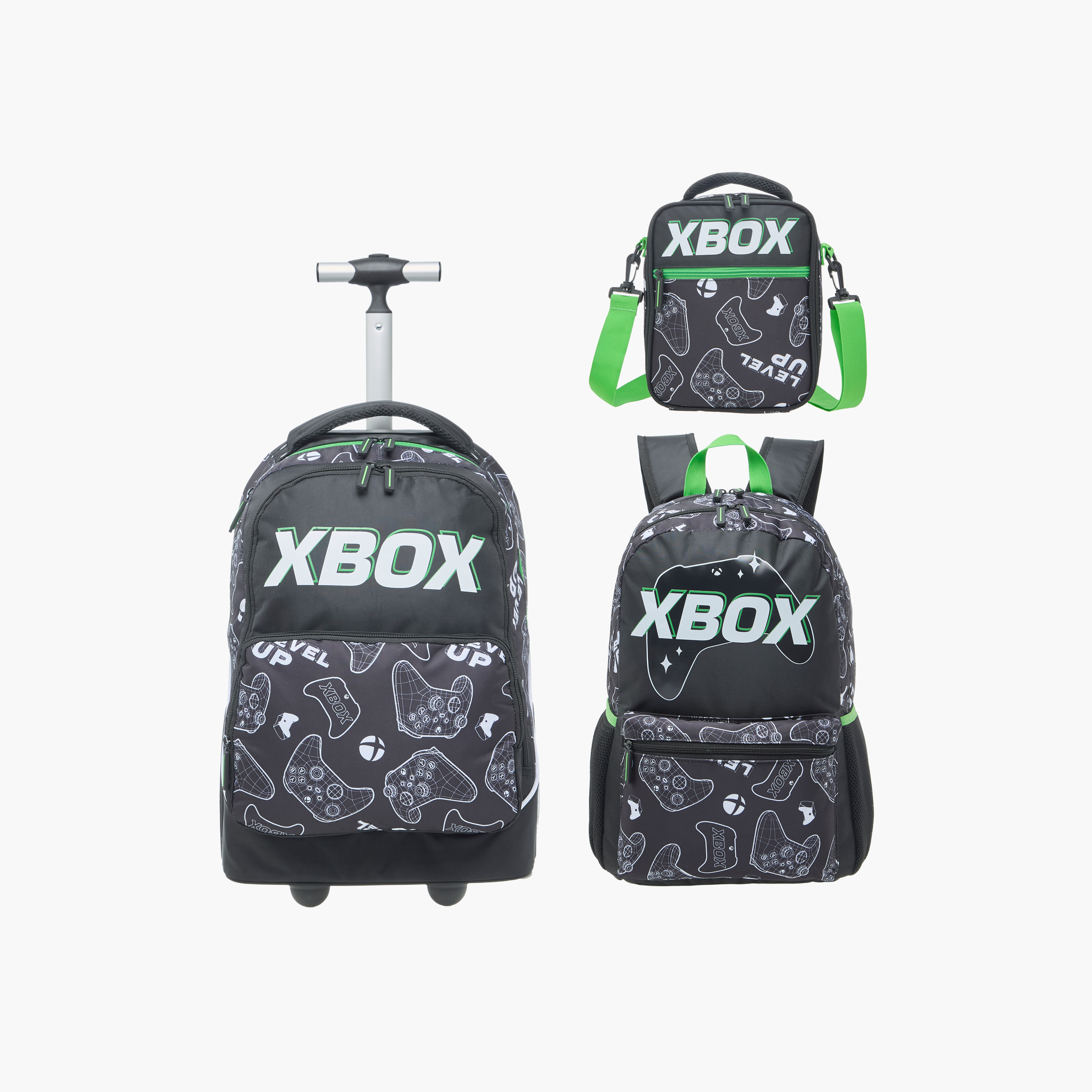 Xbox Gaming Trolley Bag for Boys 8-13 Years with Water Bottle Holder -school-bagsandbackpacks-trolleybags-image-16