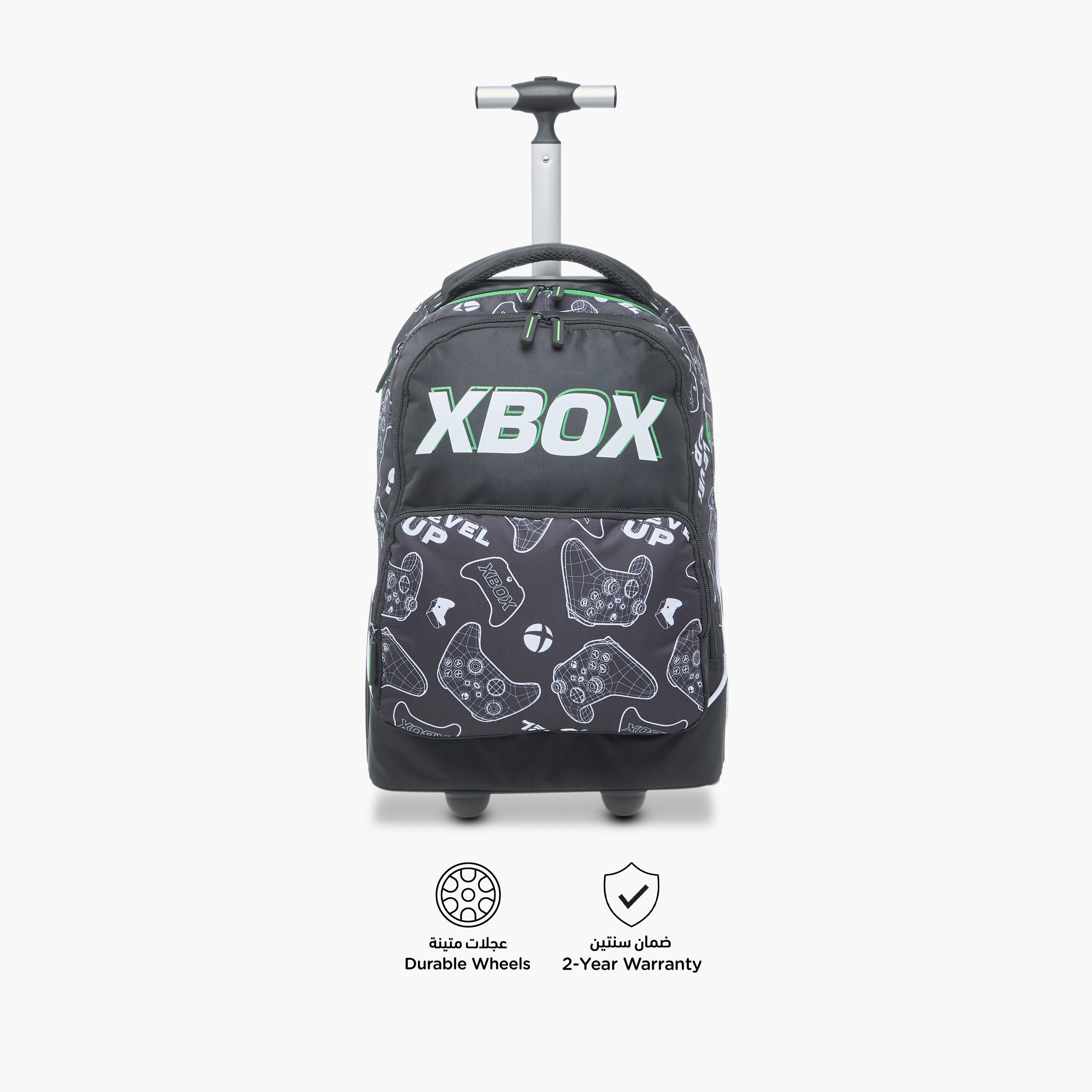 Xbox Gaming Trolley Bag for Boys 8-13 Years with Water Bottle Holder -school-bagsandbackpacks-trolleybags-image-5