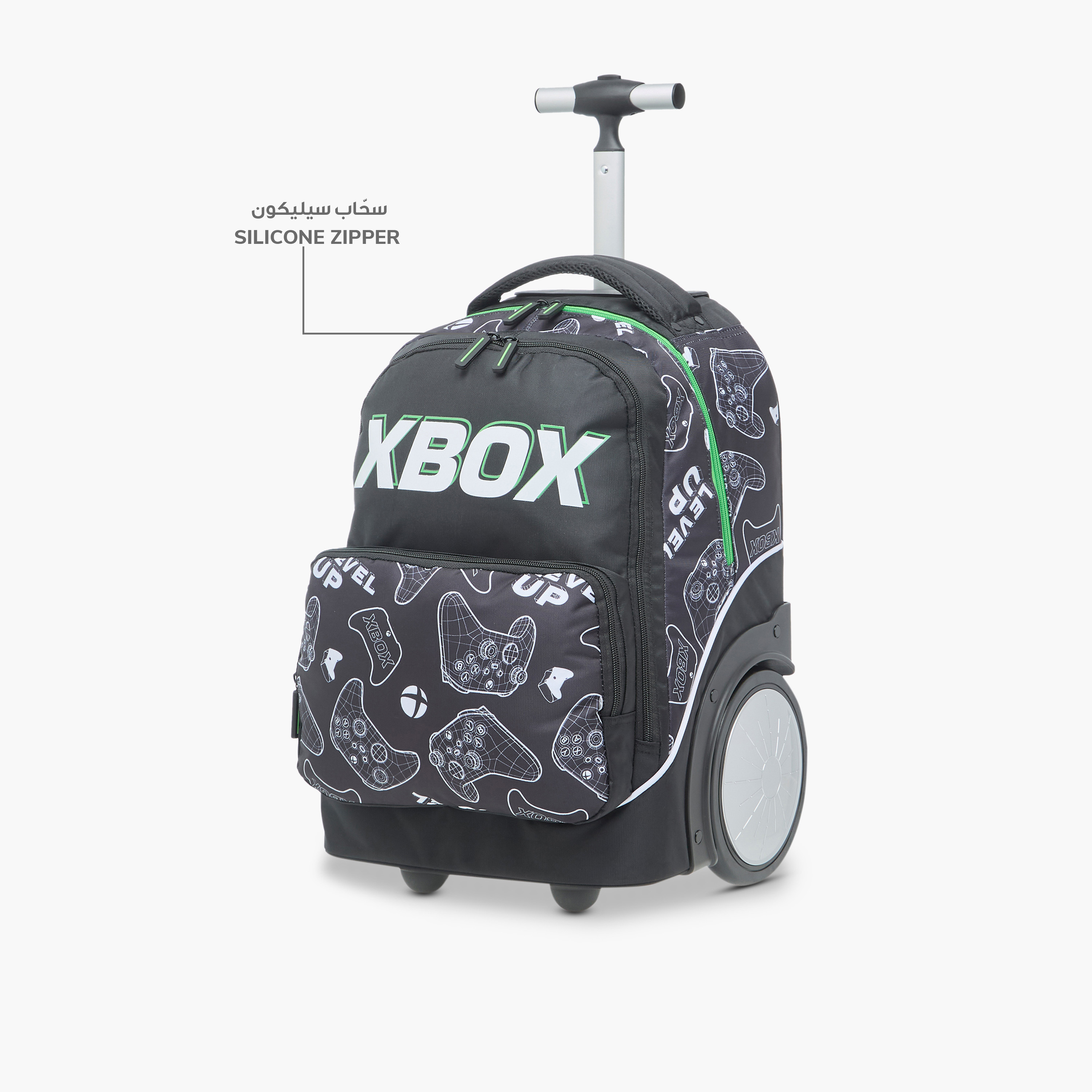 Xbox Gaming Trolley Bag for Boys 8-13 Years with Water Bottle Holder -school-bagsandbackpacks-trolleybags-image-7