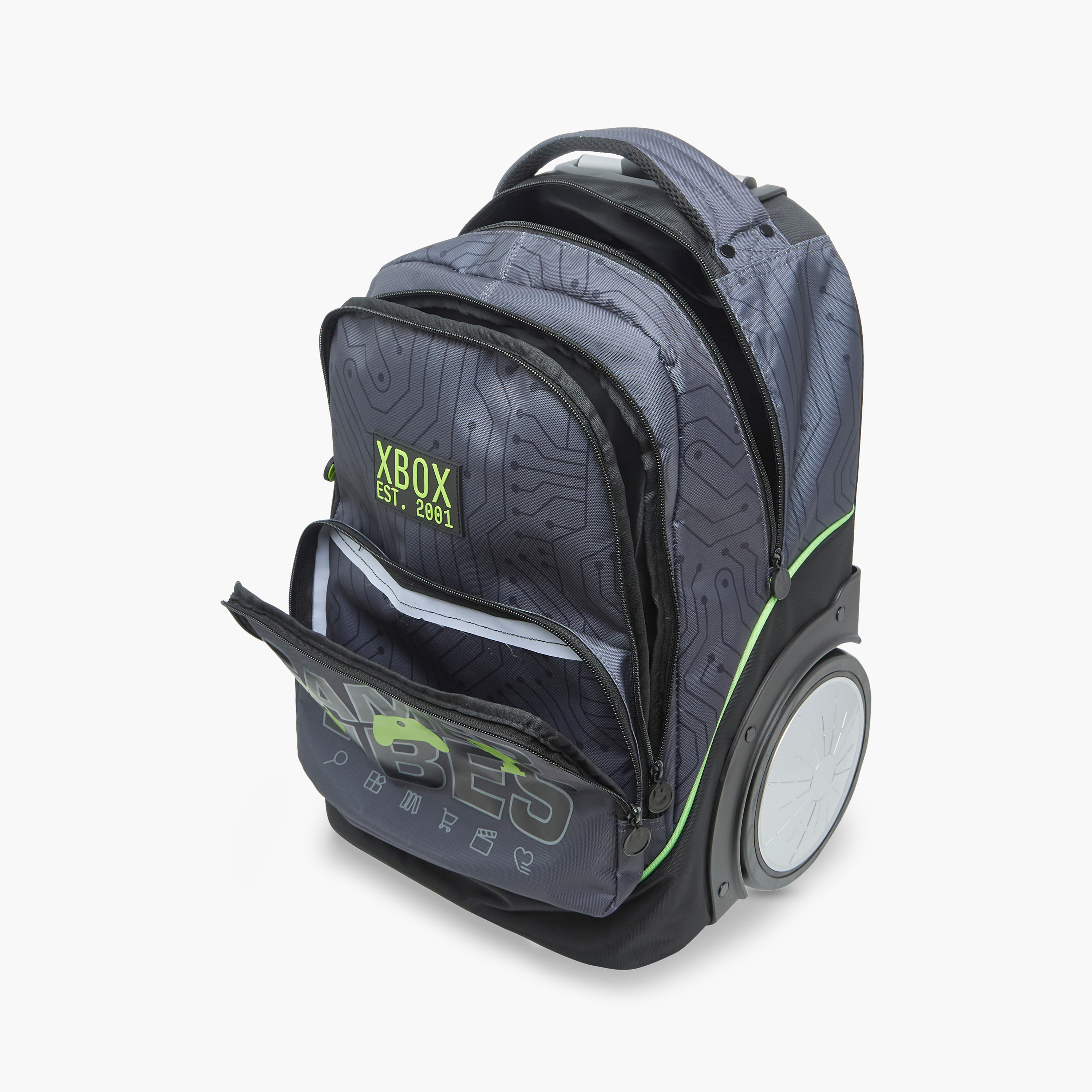 Xbox Gaming Trolley Bag for Boys 8-13 Years with Water Bottle Holder -school-bagsandbackpacks-trolleybags-image-16