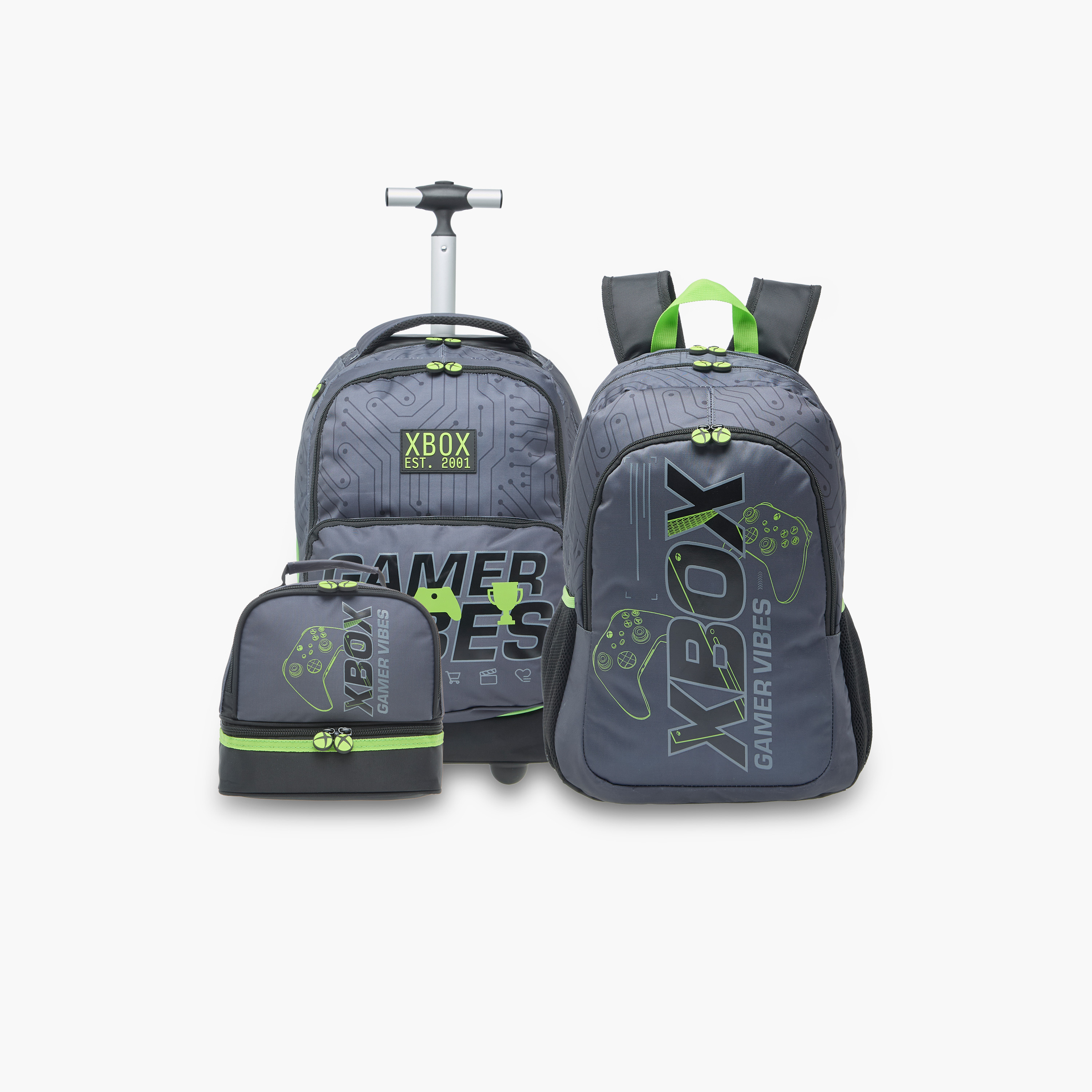 Xbox Gaming Trolley Bag for Boys 8-13 Years with Water Bottle Holder -school-bagsandbackpacks-trolleybags-image-18