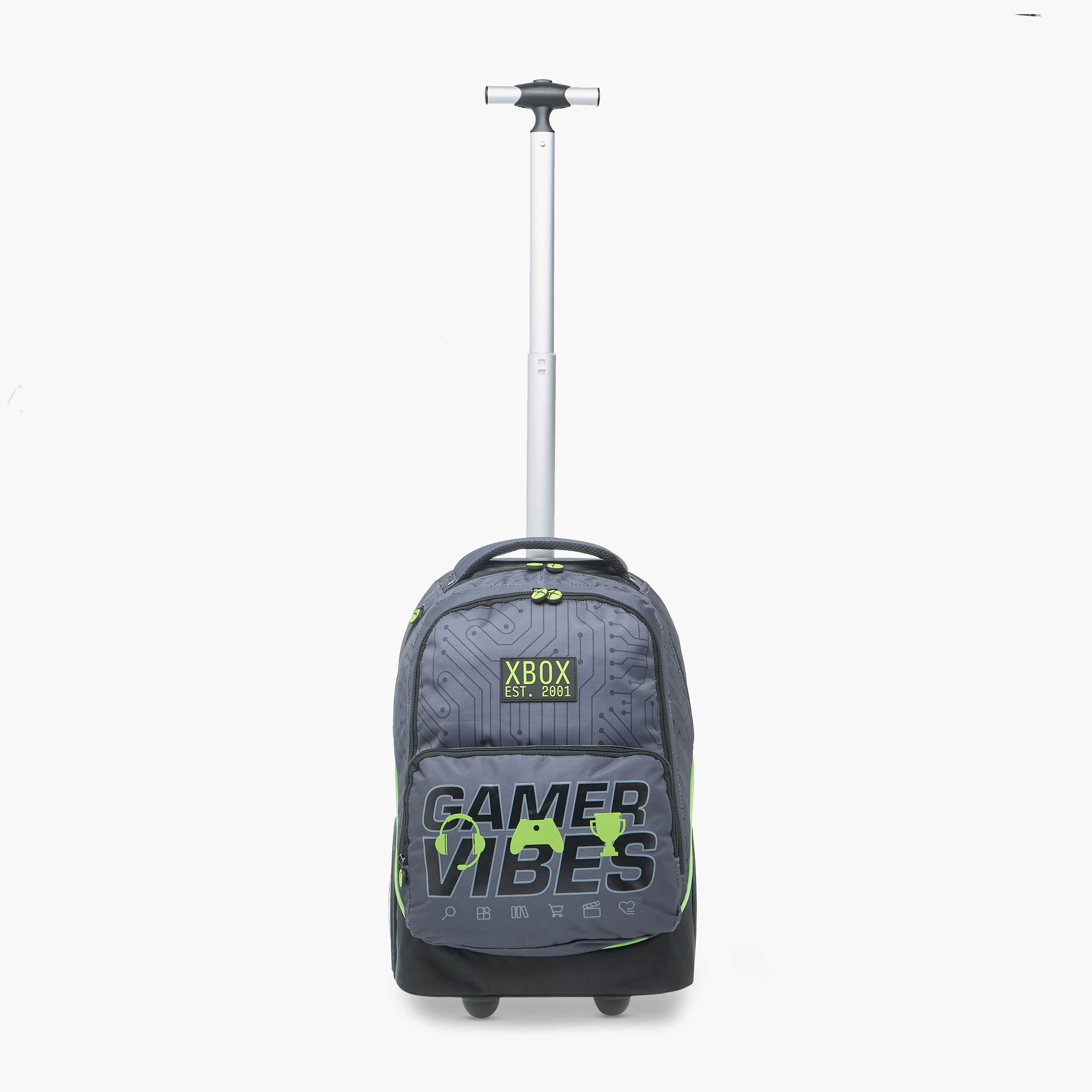 Xbox Gaming Trolley Bag for Boys 8-13 Years with Water Bottle Holder -school-bagsandbackpacks-trolleybags-image-10
