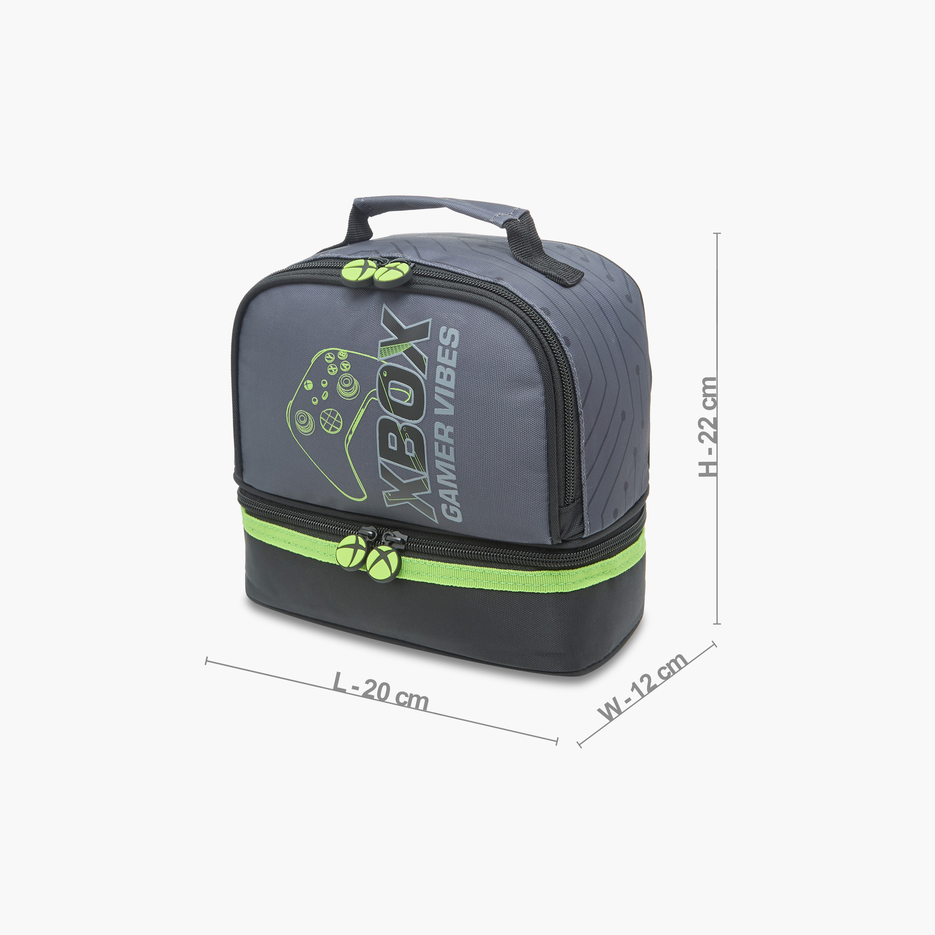 Xbox Printed Lunch Bag with Zip Closure-school-lunchessentials-lunchbags-image-2