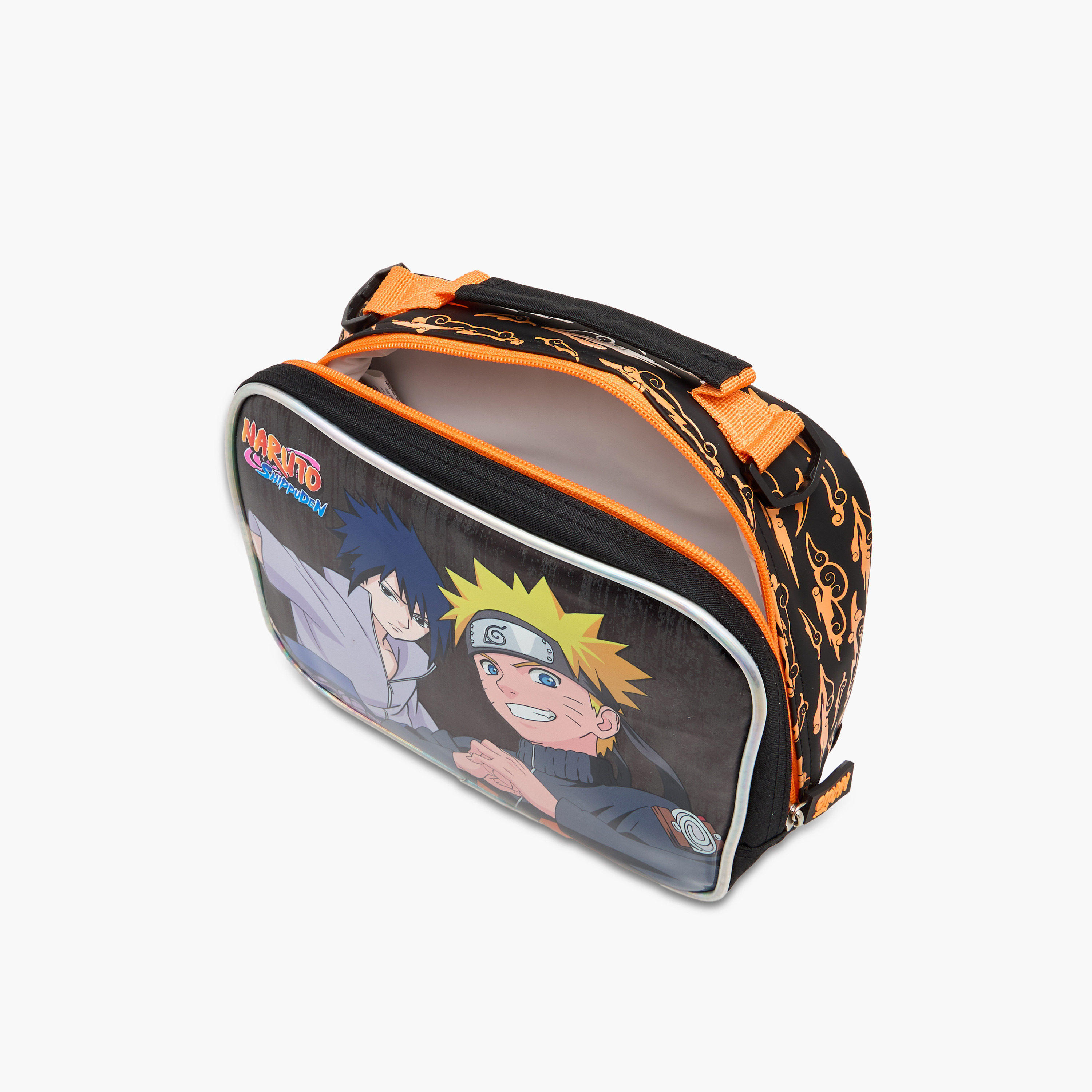 TV Tokyo Naruto Print Lunch Bag with Adjustable Strap and Zip Closure-school-lunchessentials-lunchbags-image-5