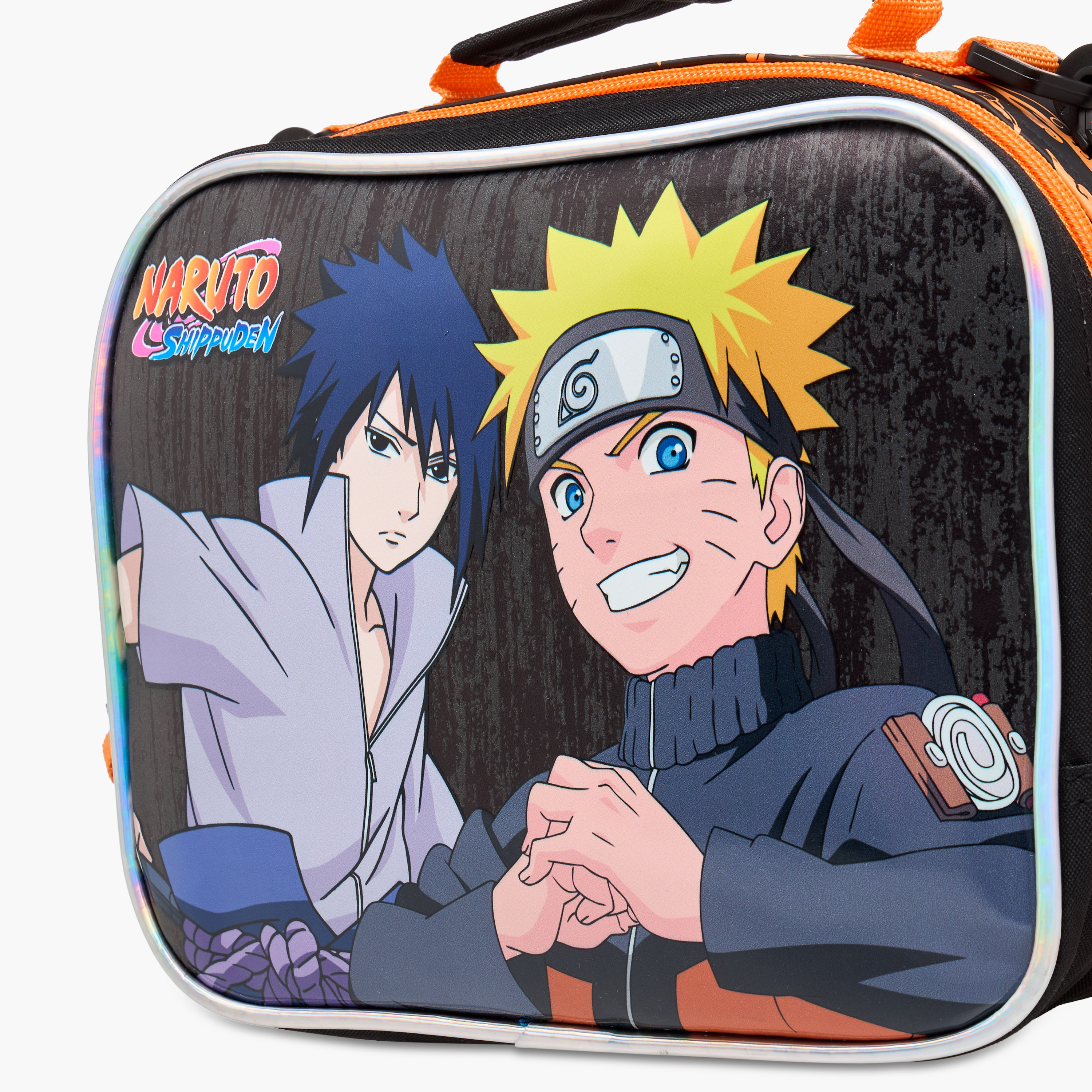 TV Tokyo Naruto Print Lunch Bag with Adjustable Strap and Zip Closure-school-lunchessentials-lunchbags-image-7