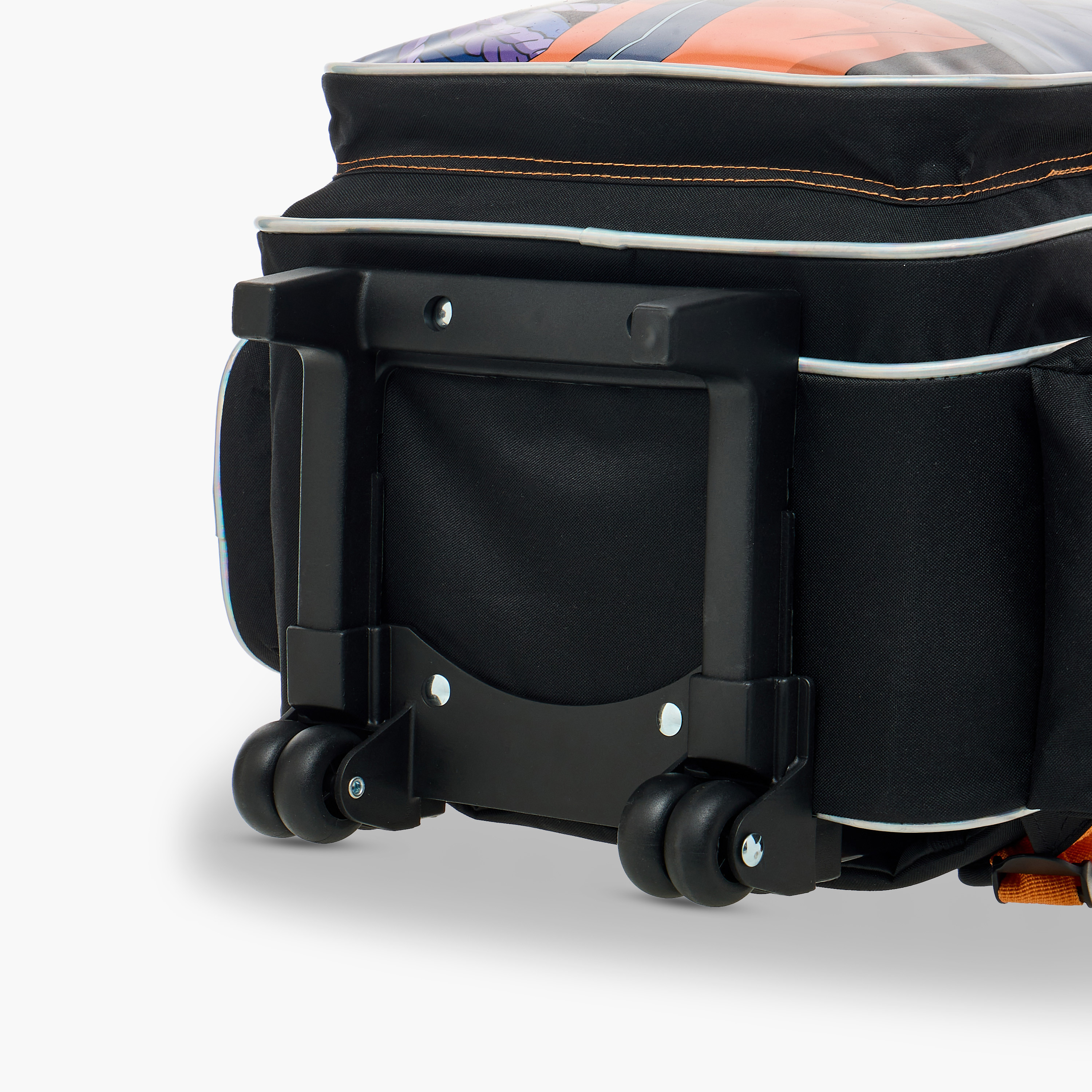 TV Tokyo Naruto Print Trolley Backpack with Retractable Handle - 16 inches-school-bagsandbackpacks-trolleybags-image-10