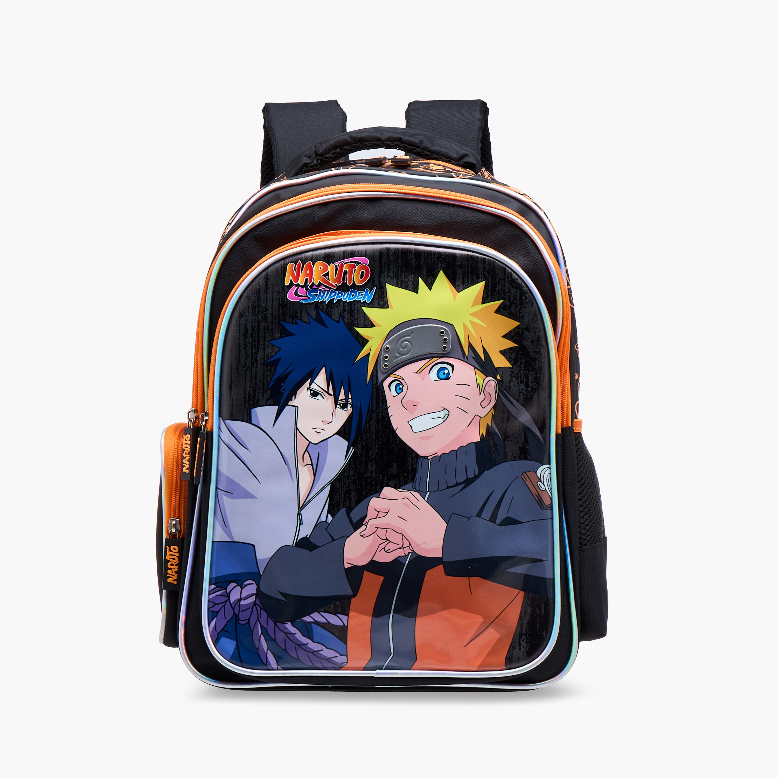 TV Tokyo Naruto Print Backpack with Adjustable Straps and Zip Closure - 16 inches-school-bagsandbackpacks-backpacks-image-1