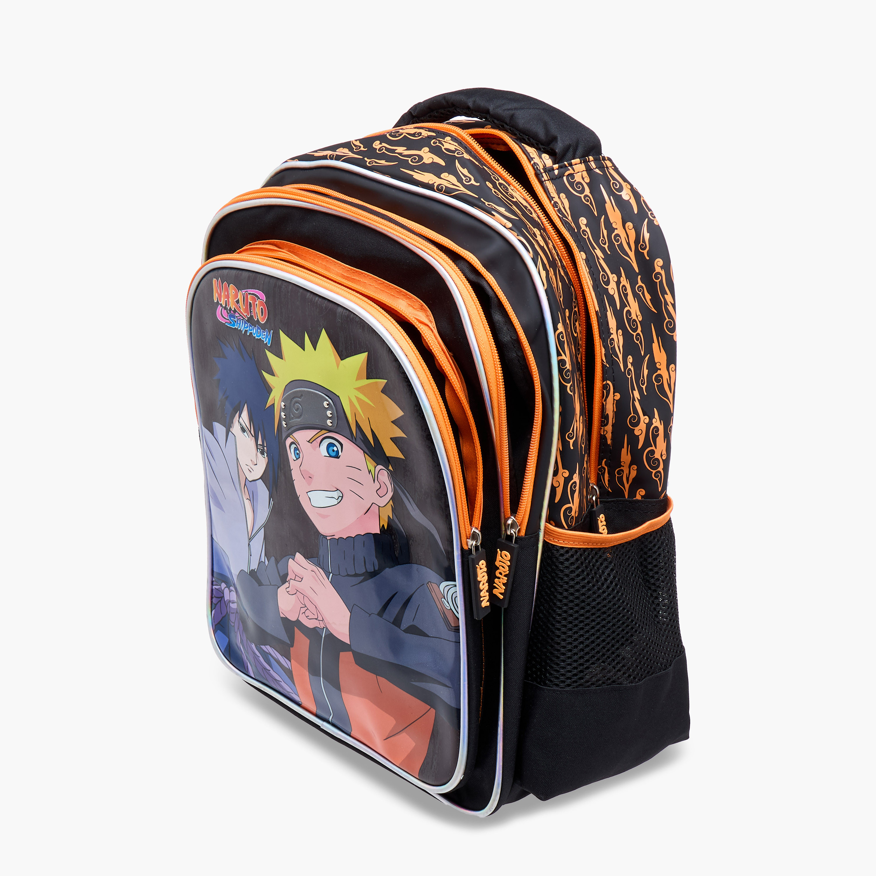 TV Tokyo Naruto Print Backpack with Adjustable Straps and Zip Closure - 16 inches-school-bagsandbackpacks-backpacks-image-9